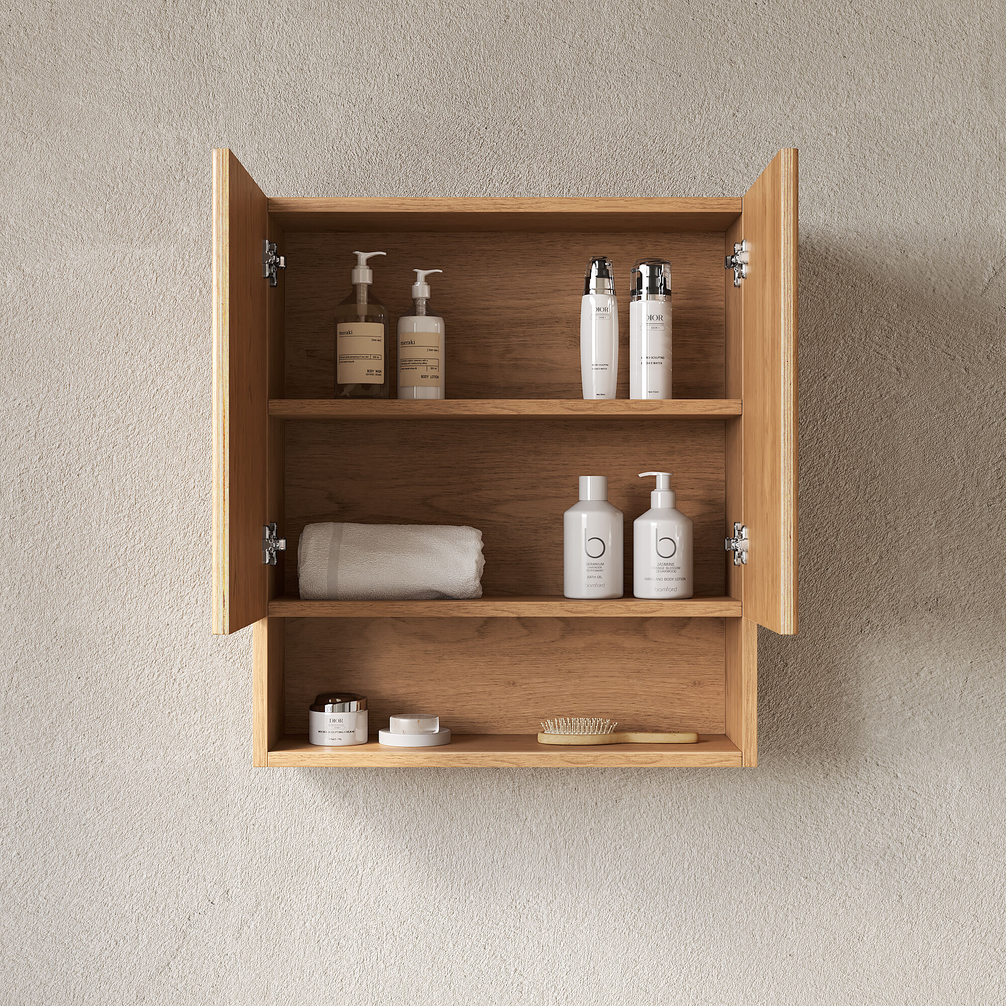 GDFStudio 350828 Bathroom-Wall-Cabinets - View #2