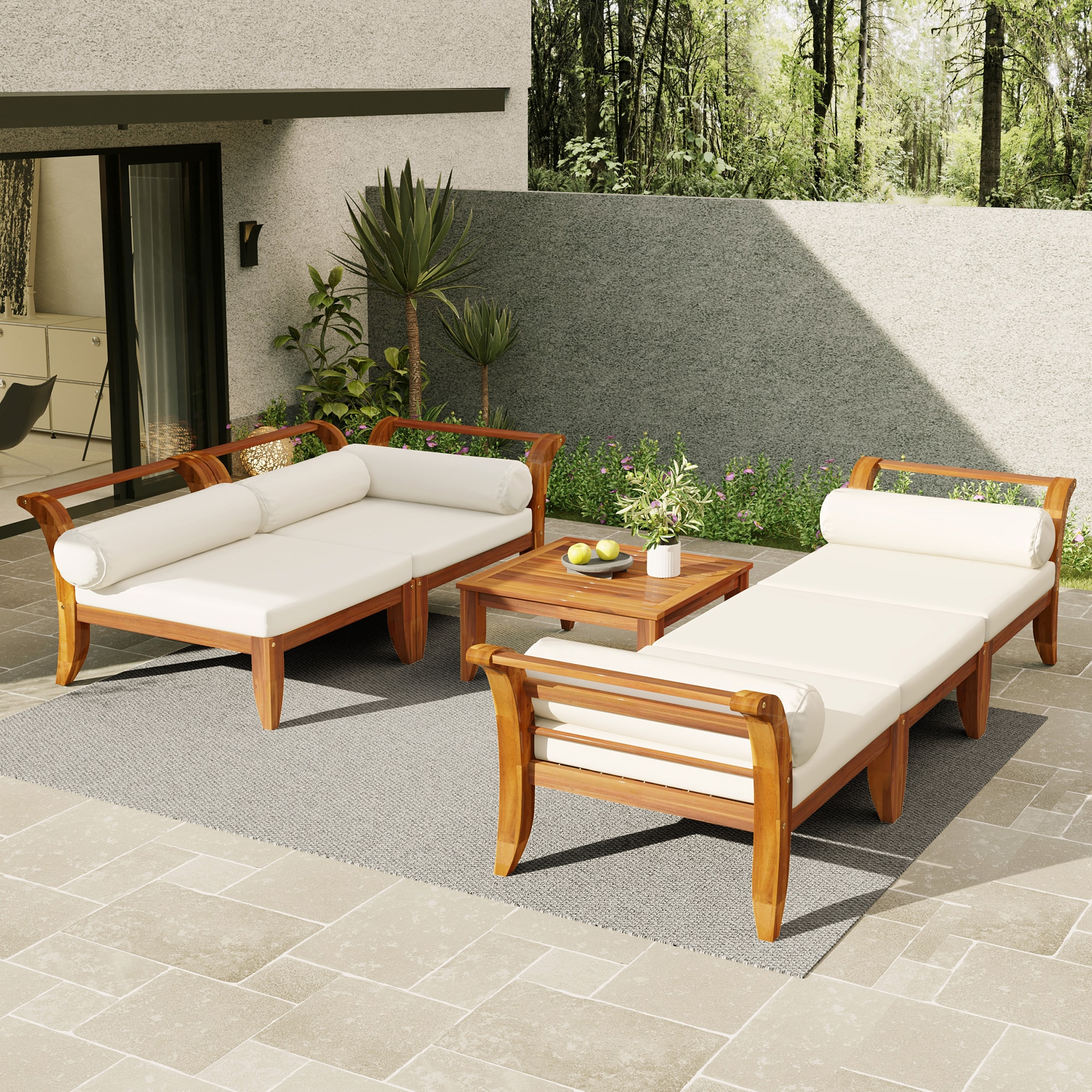 SINOFURN SYA380177BN Patio-Sofas-Daybeds - View #2