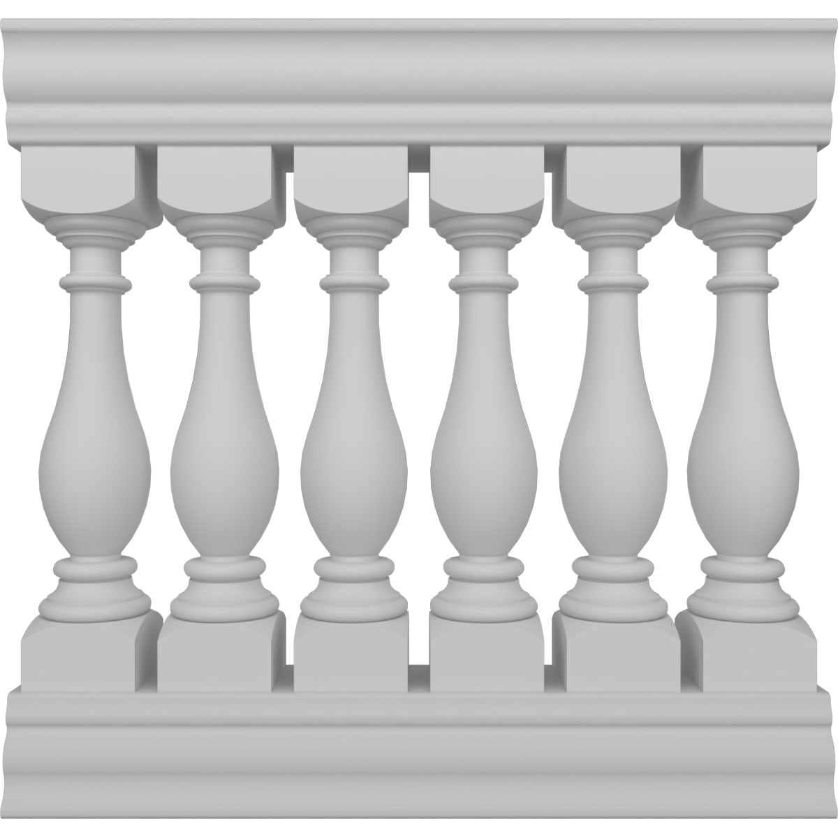 Ekena Millwork BALK38X036LGG FiberThane 3-Feet x 38-Inches Legacy Fiberglass Deck Rail Kit