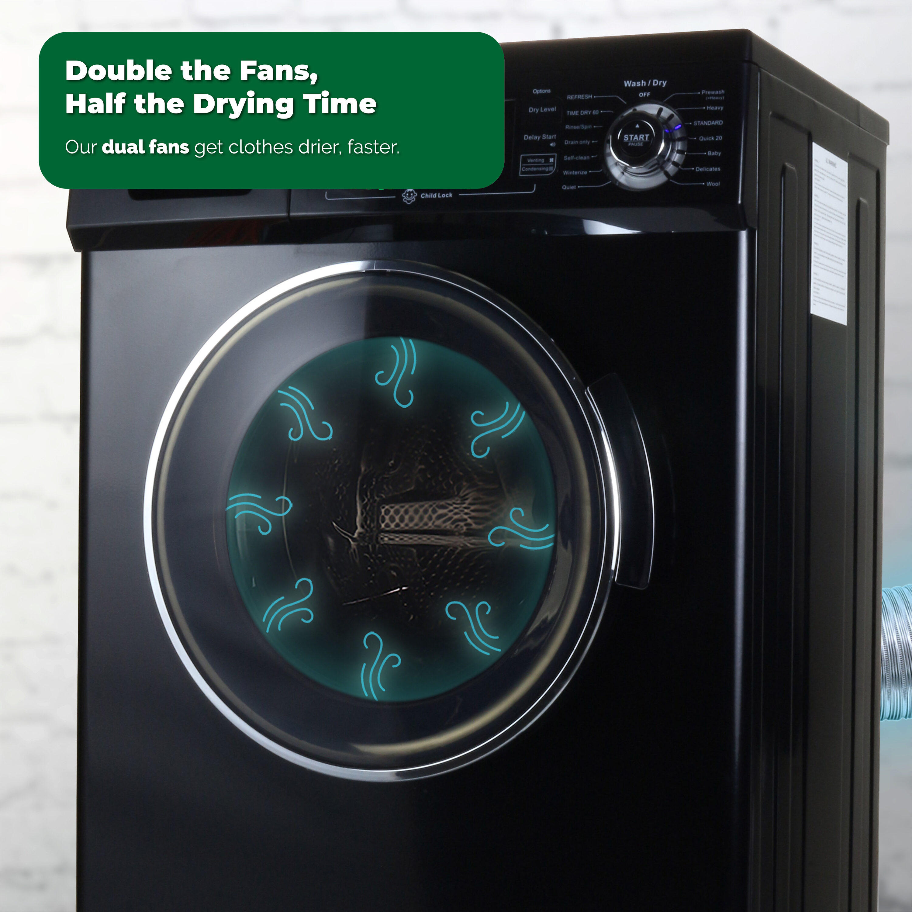 Equator Advanced Appliances EZ4400N B + 2 HE Combination-Washers-Dryers - View #9
