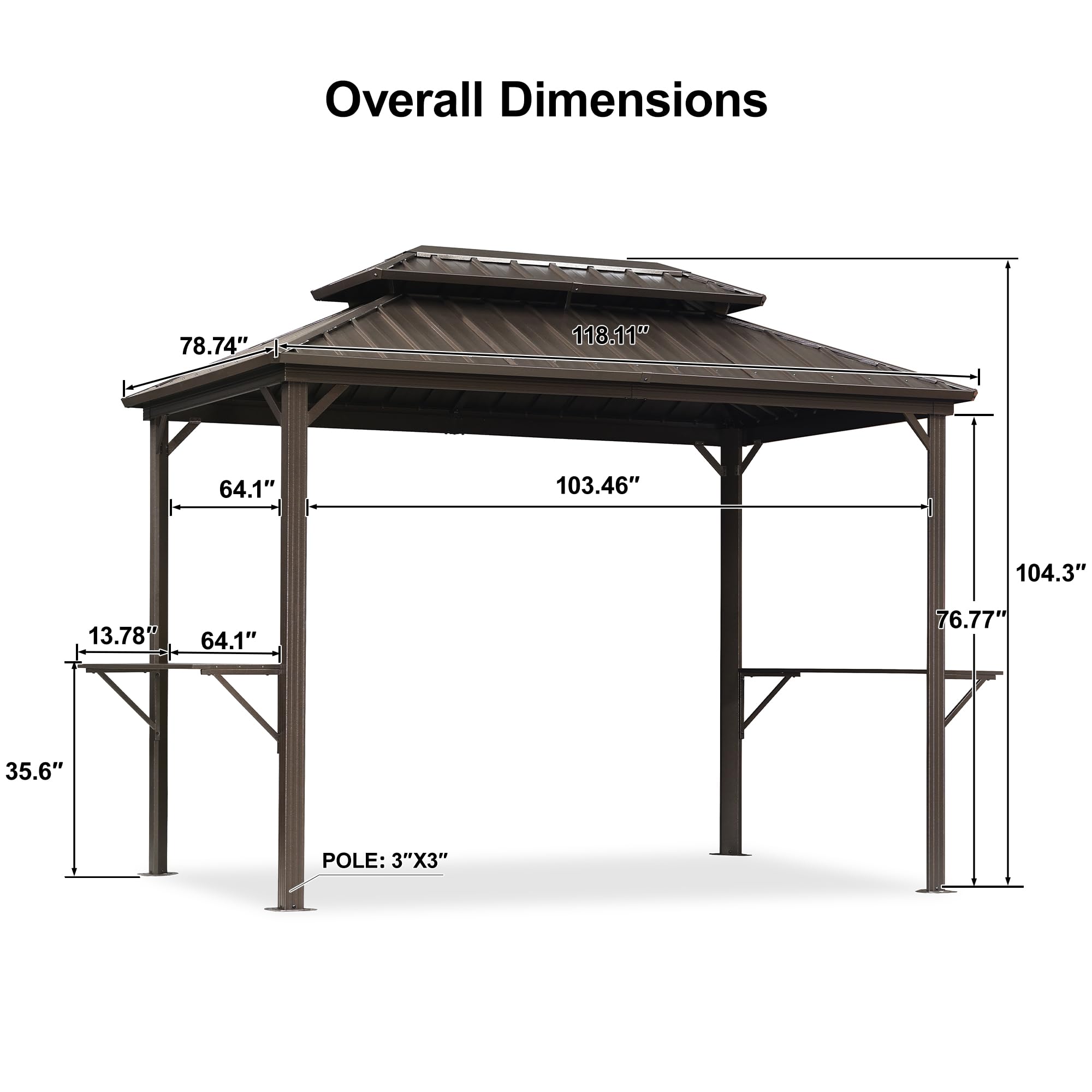 PURPLE LEAF LSMHTGG6510 Wood-Resin-Gazebos - View #8