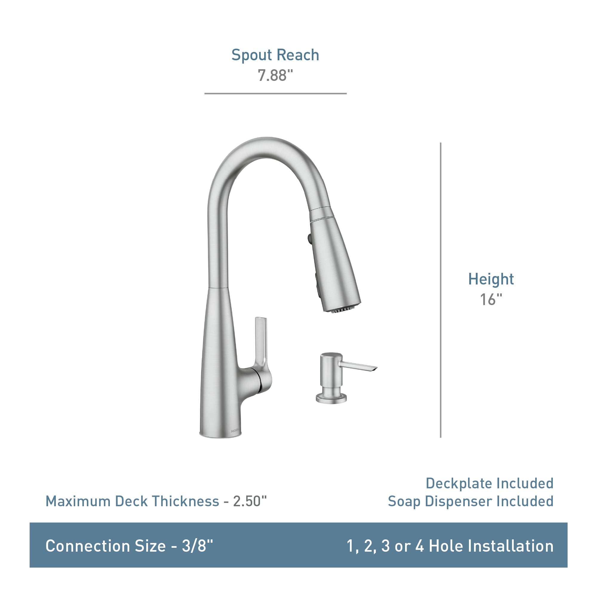 Moen 87627EISRS Kitchen-Faucets - View #7