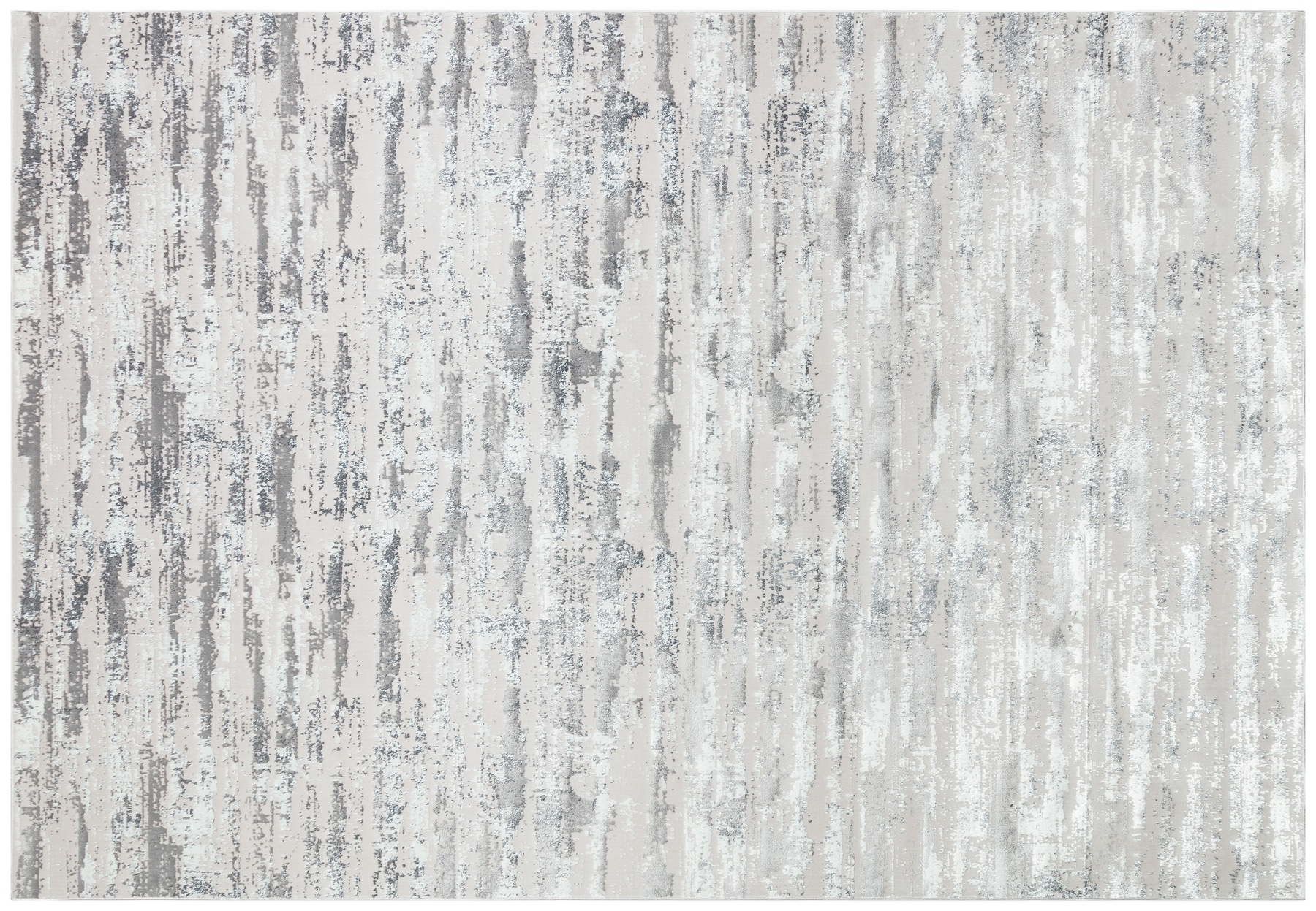 Amazing Rugs MILGRA211-46 6 x 9 (ft) Loomed Polyester Gray Rectangular Indoor Abstract Machine washable Area rug