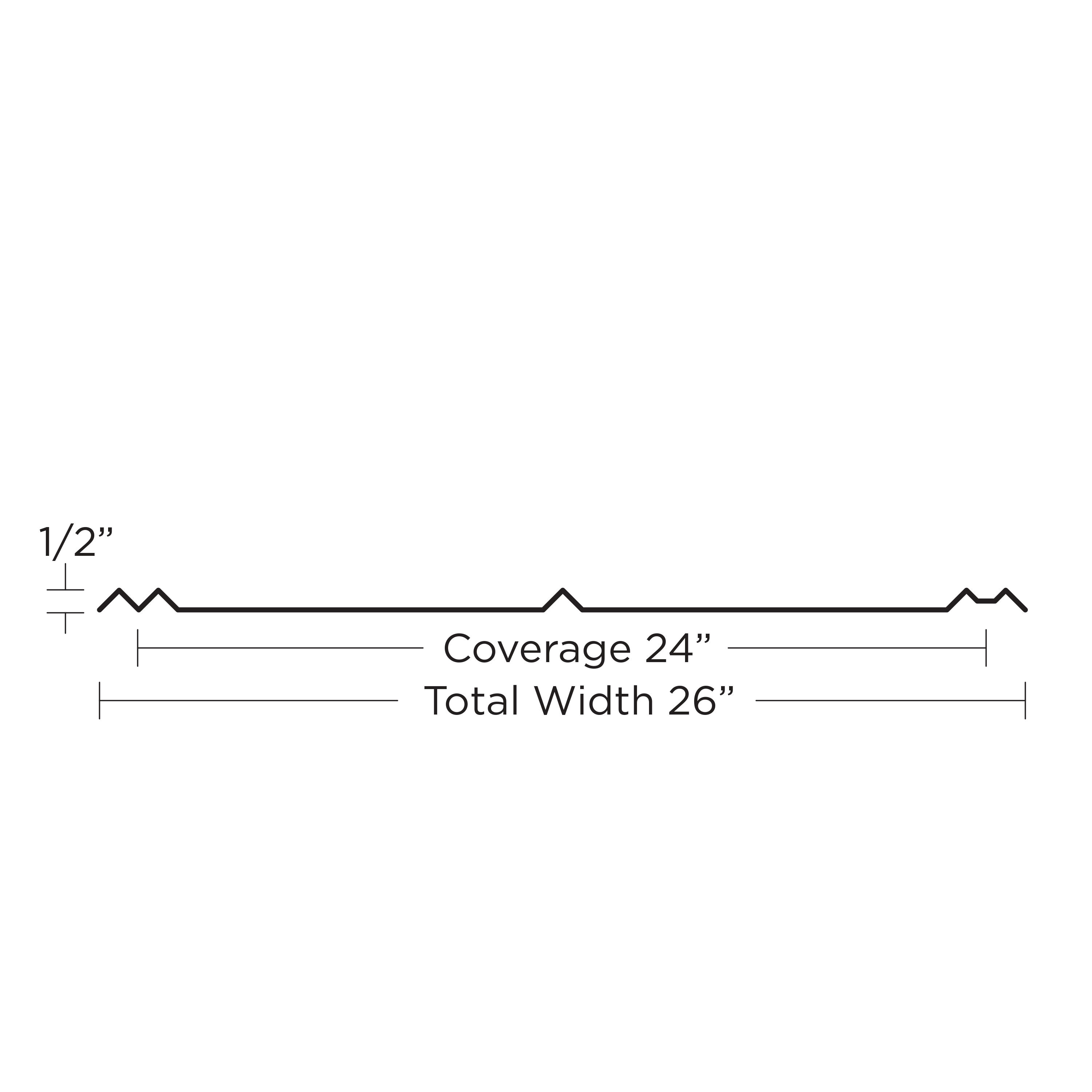 Union Corrugating 3.17-ft x 8-ft Ribbed Silver Steel Roof Panel in the Roof  Panels department at