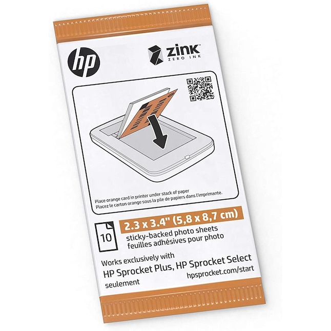 HP Zink 2x3 Premium 20 Photo Paper Sticky Back for HP Sprocket Photo  Printers