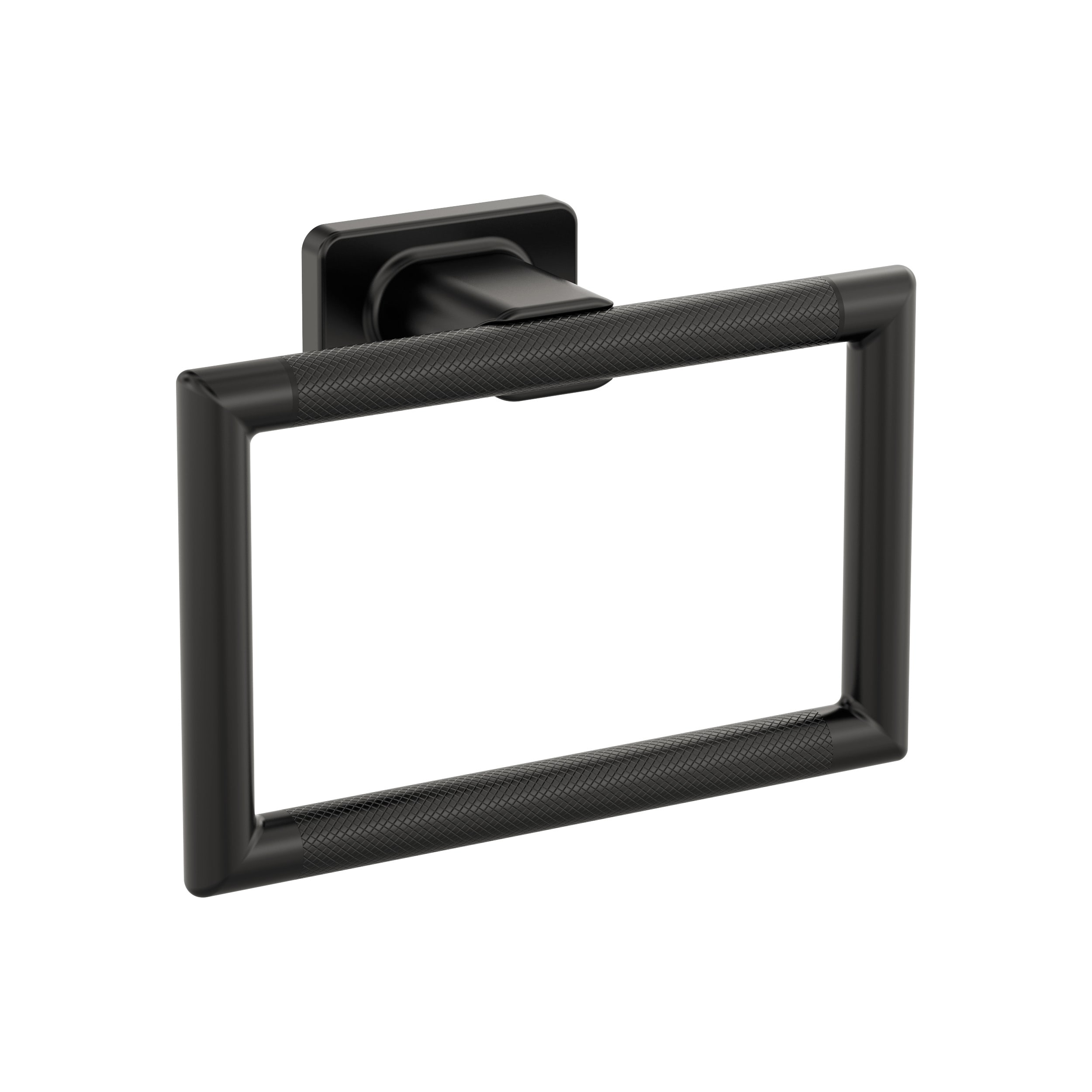 Amerock Bronx Black Bronze Wall mount Single Towel Ring in the Towel ...