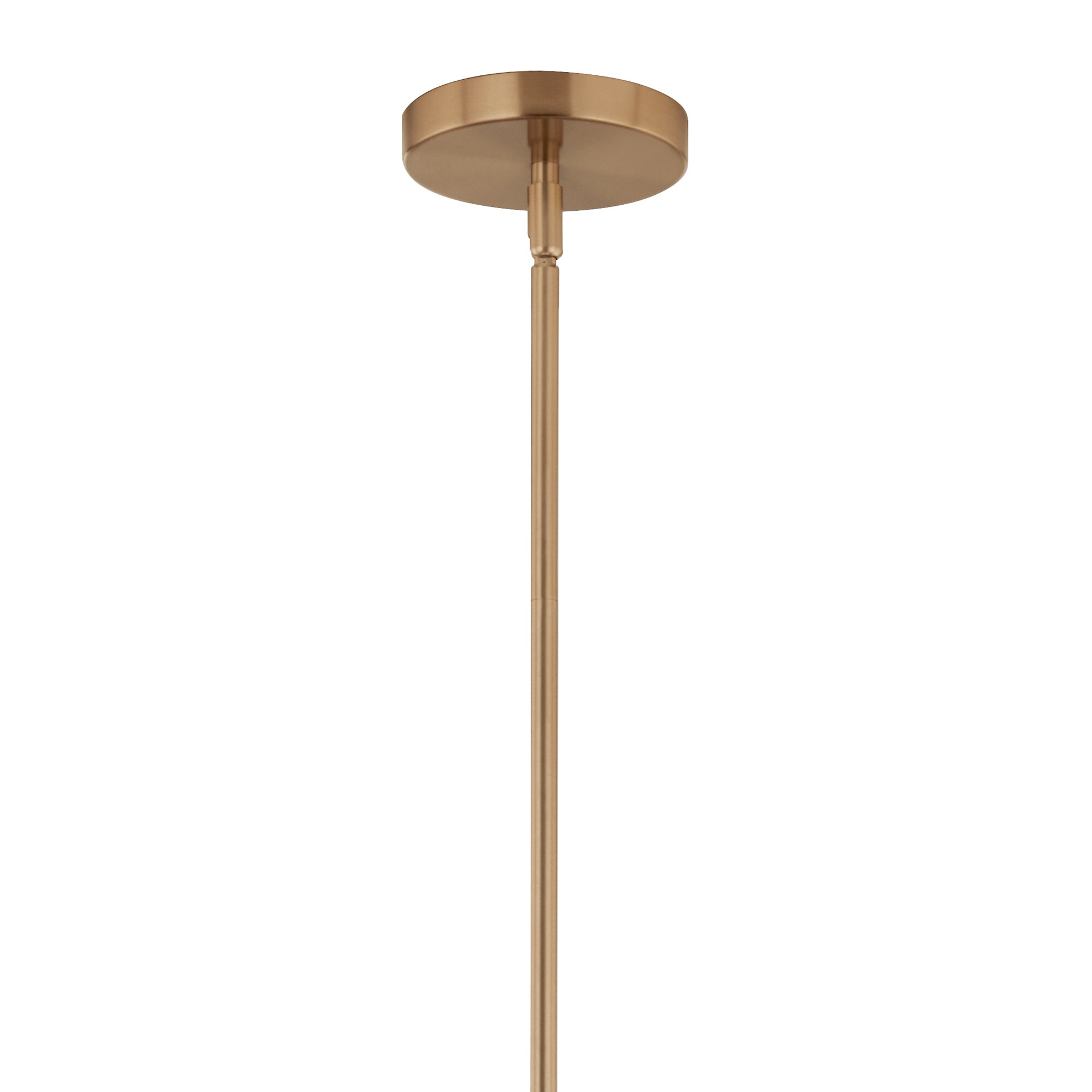 Champagne Bronze 3-Light Sputnik Chandelier with Clear Glass Shades
