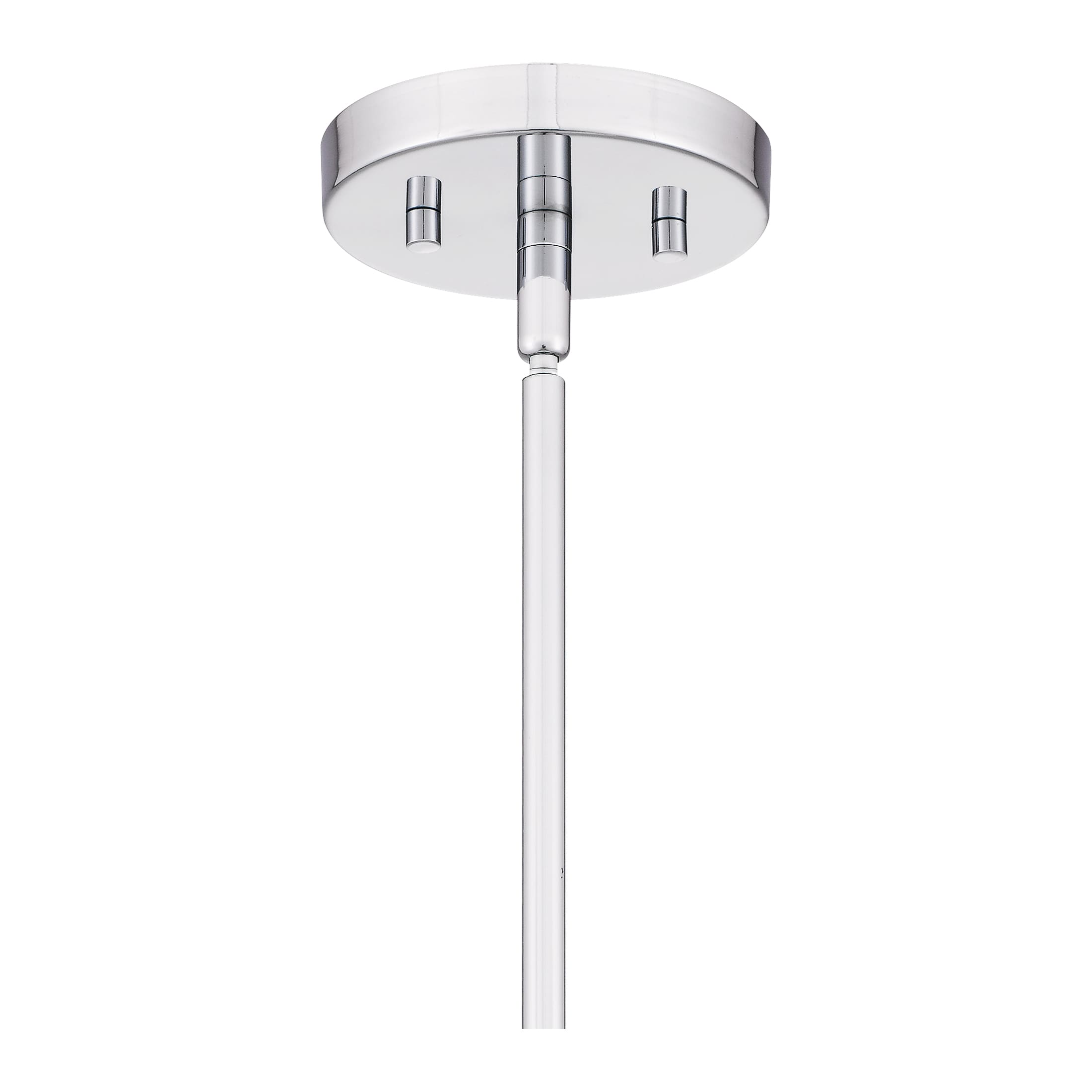 Iona Polished Chrome 14.75" Transitional Seeded Glass Pendant Light