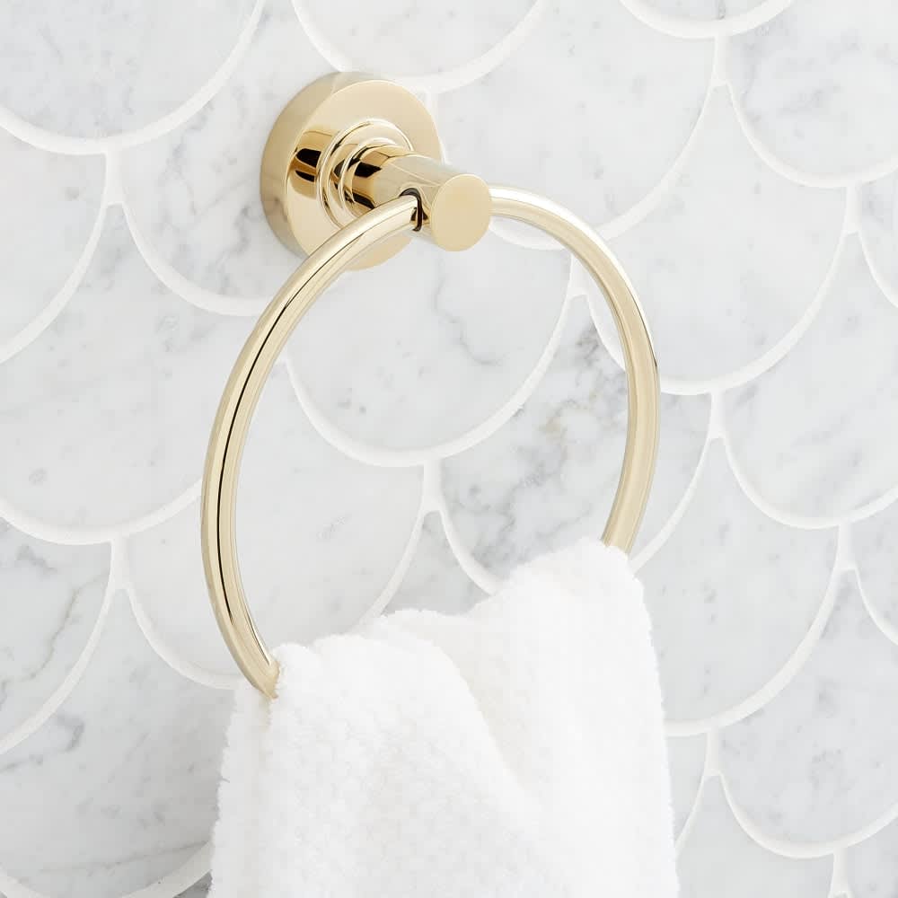 Signature Hardware  953786 Lexia 61/2 Inch WallMounted Towel Ring