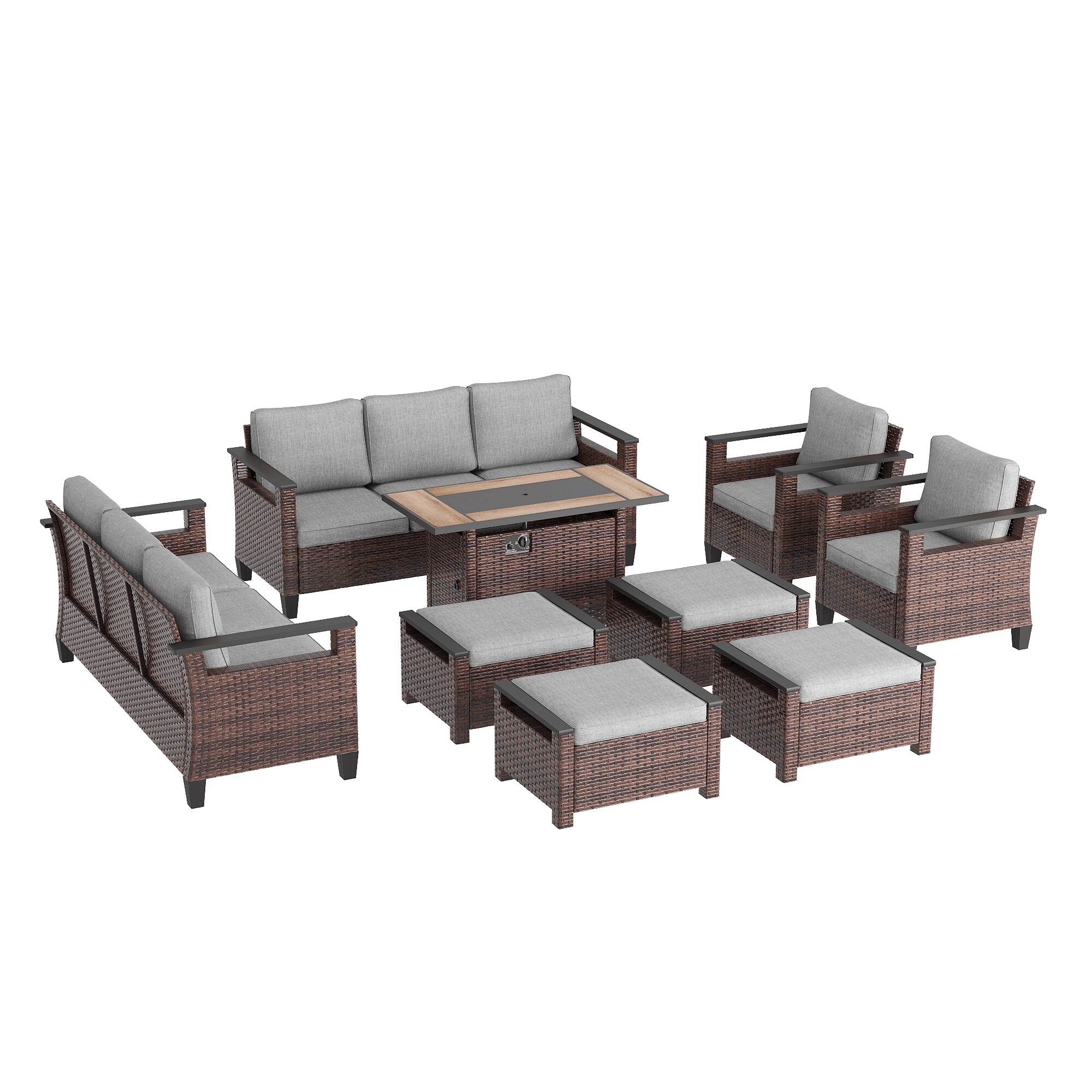 Sonkuki SD-PS-126BLY-S1T5 Patio-Conversation-Sets - View #2