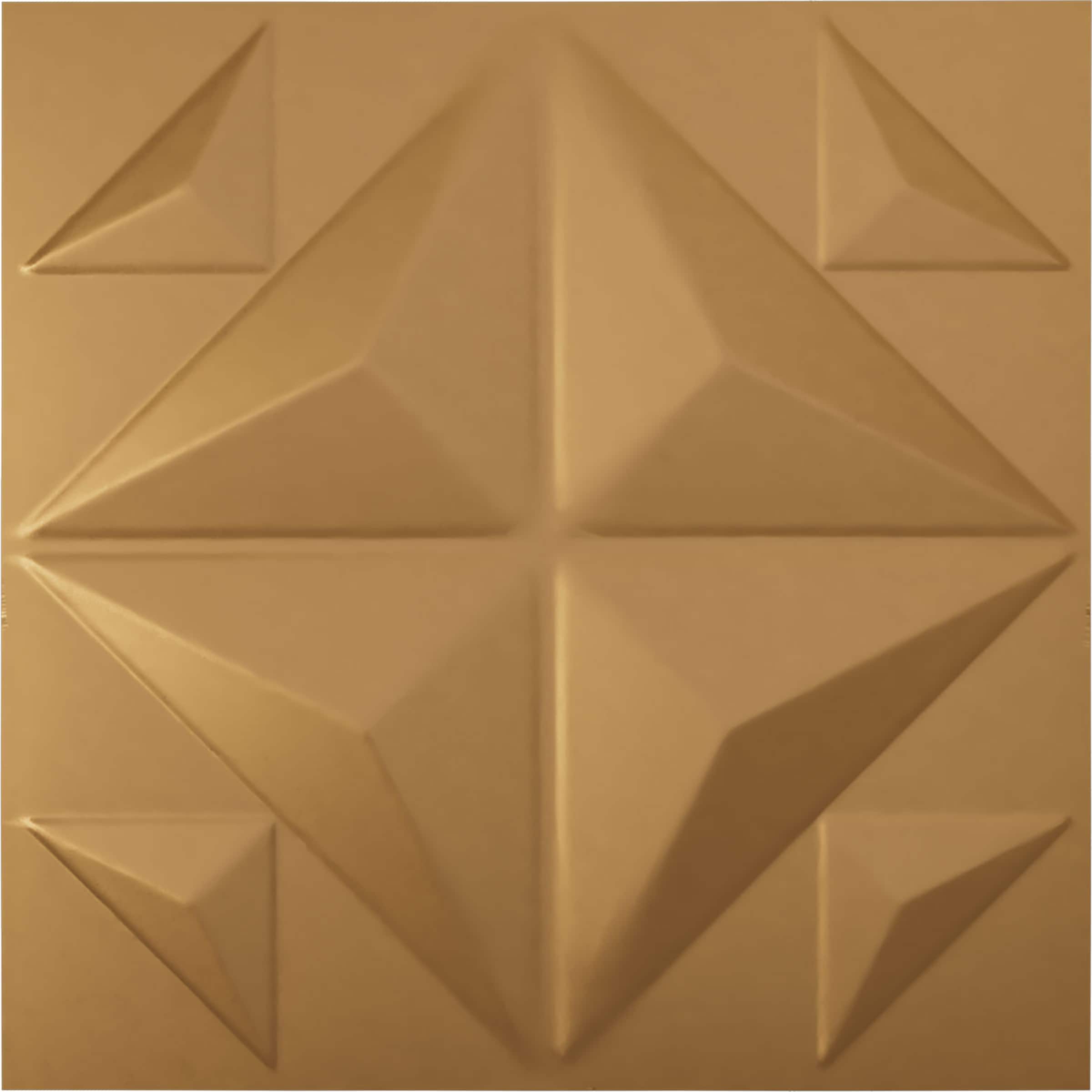 Ekena Millwork WP20X20CRBGL 19-5/8-in x 19-5/8-in Embossed Paintable/Stainable Gold PVC Abstract Wall Panel ( 2.67-sq ft )