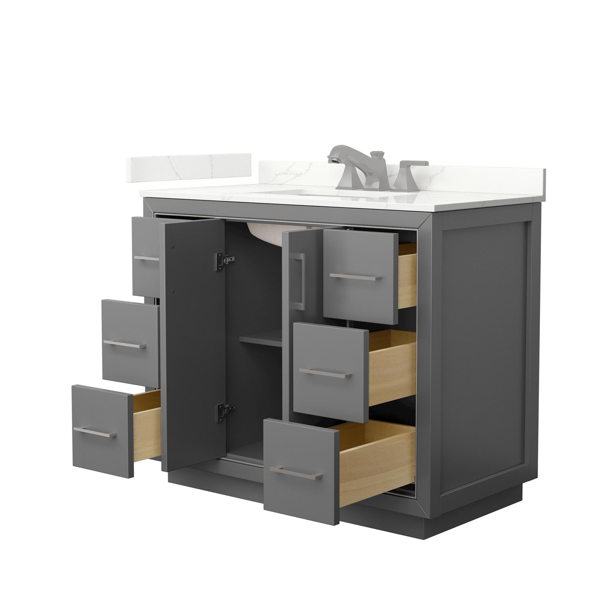 Wyndham Collection WCF111142SKGGTUS3MXX Bath-Vanity-Combo - View #2