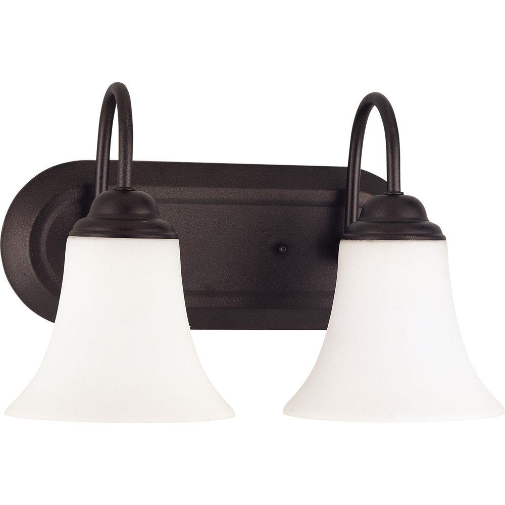  LW-SC528011 13-in 2-Light Dark Chocolate Bronze Transitional Vanity Light