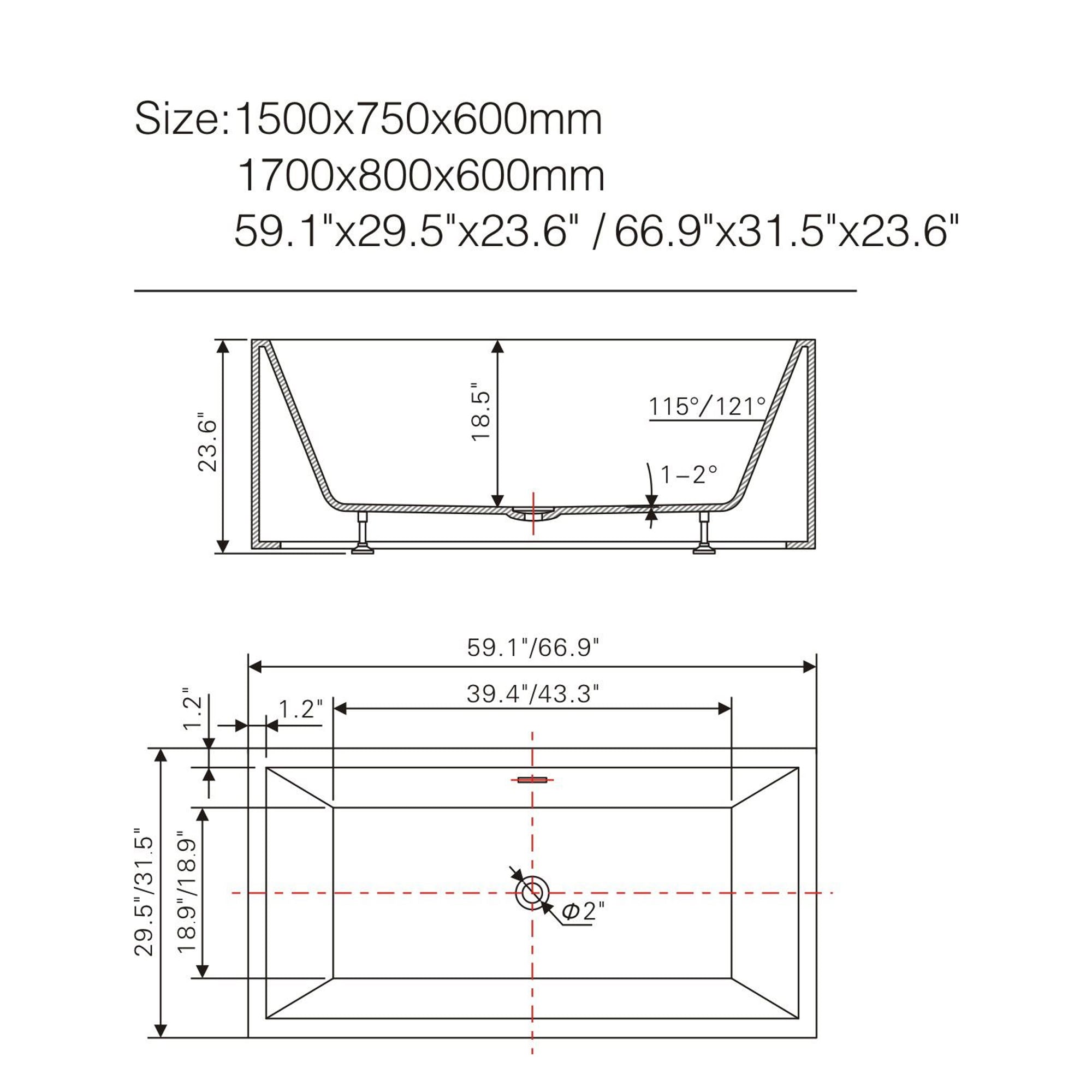 Vanity Art VA6813B-L-BN bathtubs - View #10