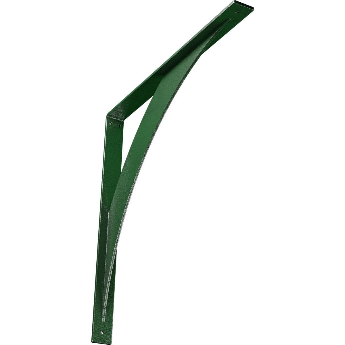 Ekena Millwork BKTM02X24X24LEHDG Legacy 24-in x 2-in x 24-in Green Steel Countertop Support Bracket