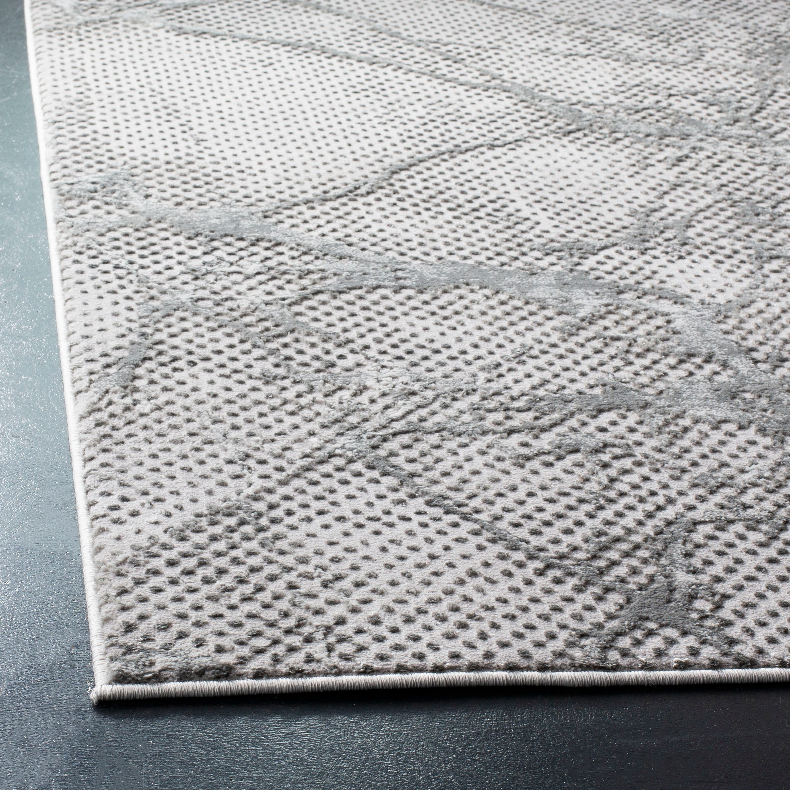Safavieh Lurex Lupp 8 x 10 Black/Gray Indoor Abstract Industrial