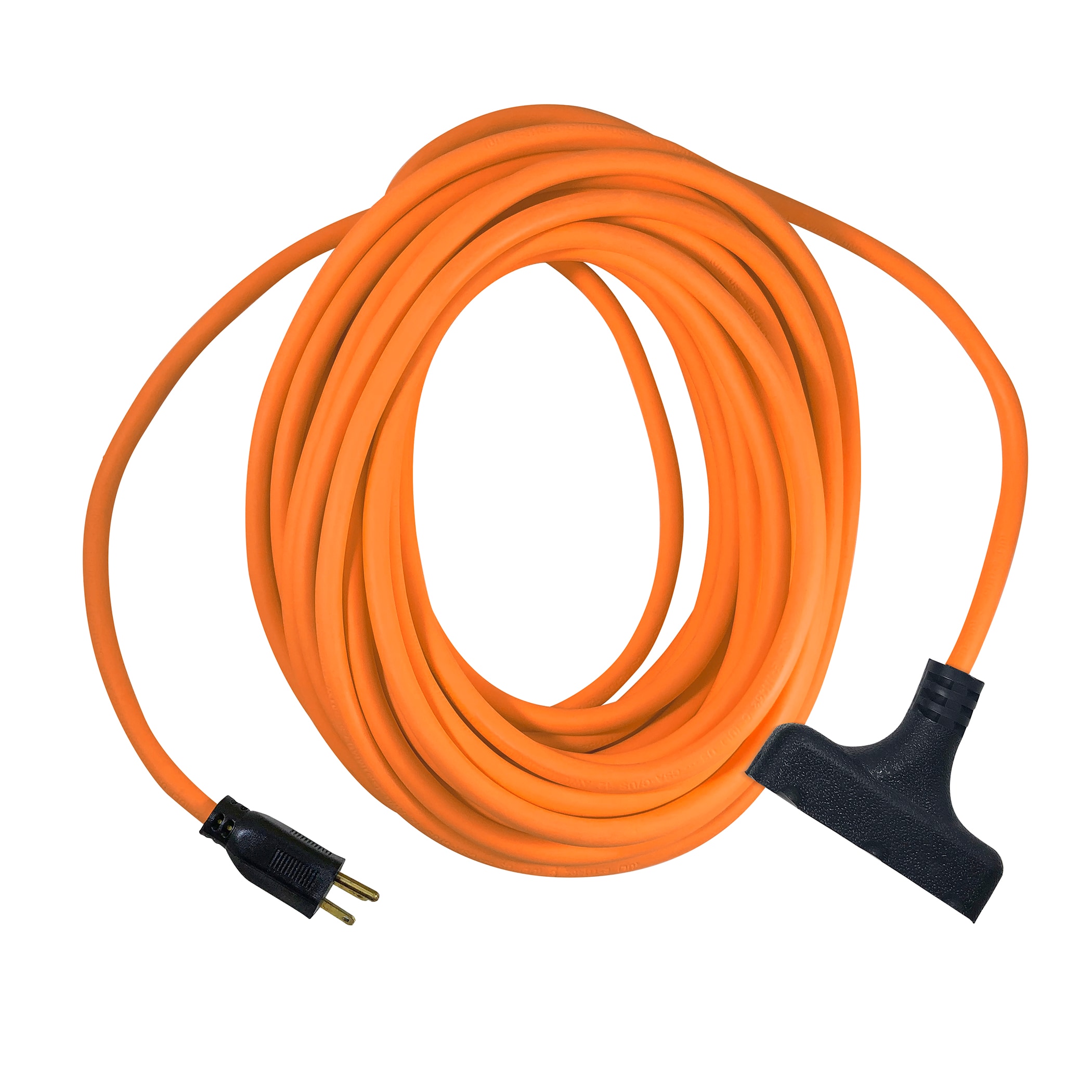 USW 12/3 Orange Triple Tap Extension Cords 25-ft 12/3-Prong Outdoor Sjtw  Heavy Duty General Extension Cord in the Extension Cords department at