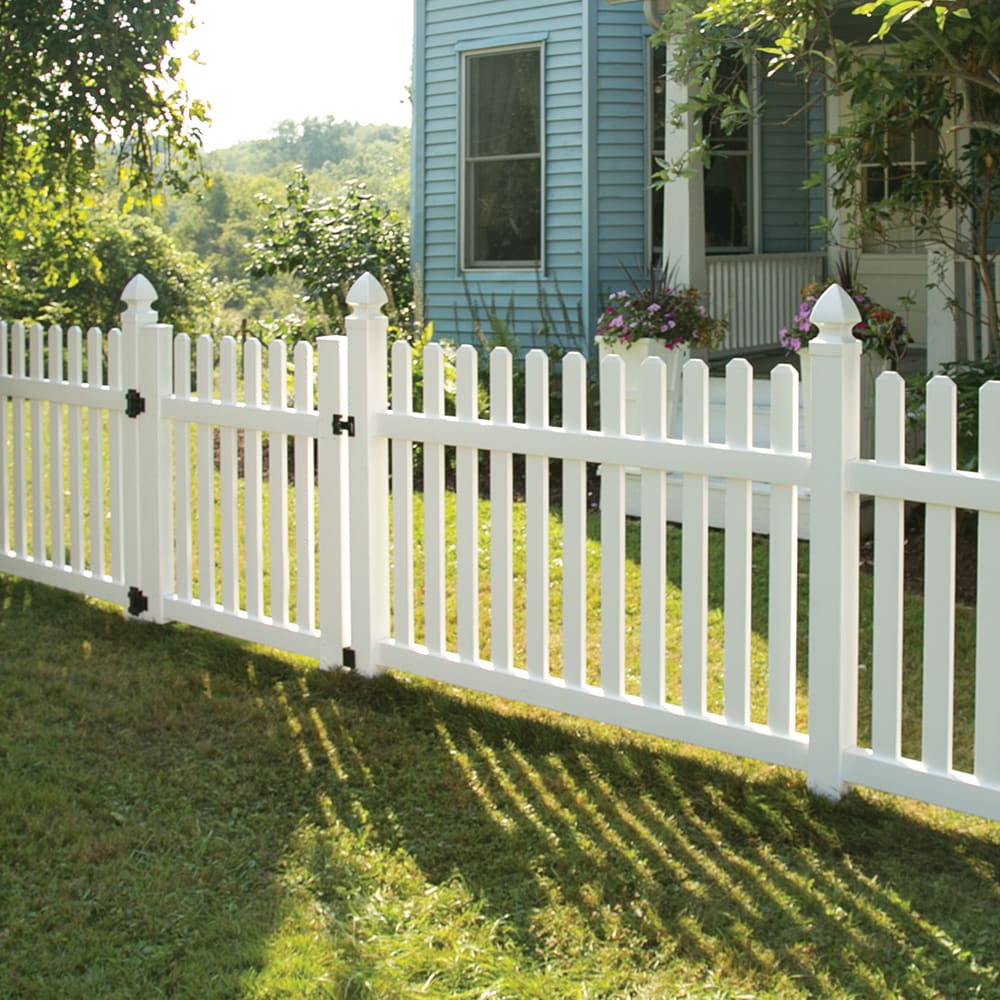 Freedom Coventry 4-ft H x 6-ft W White Vinyl Standard Fence Panel in the Vinyl Fencing department at Lowes
