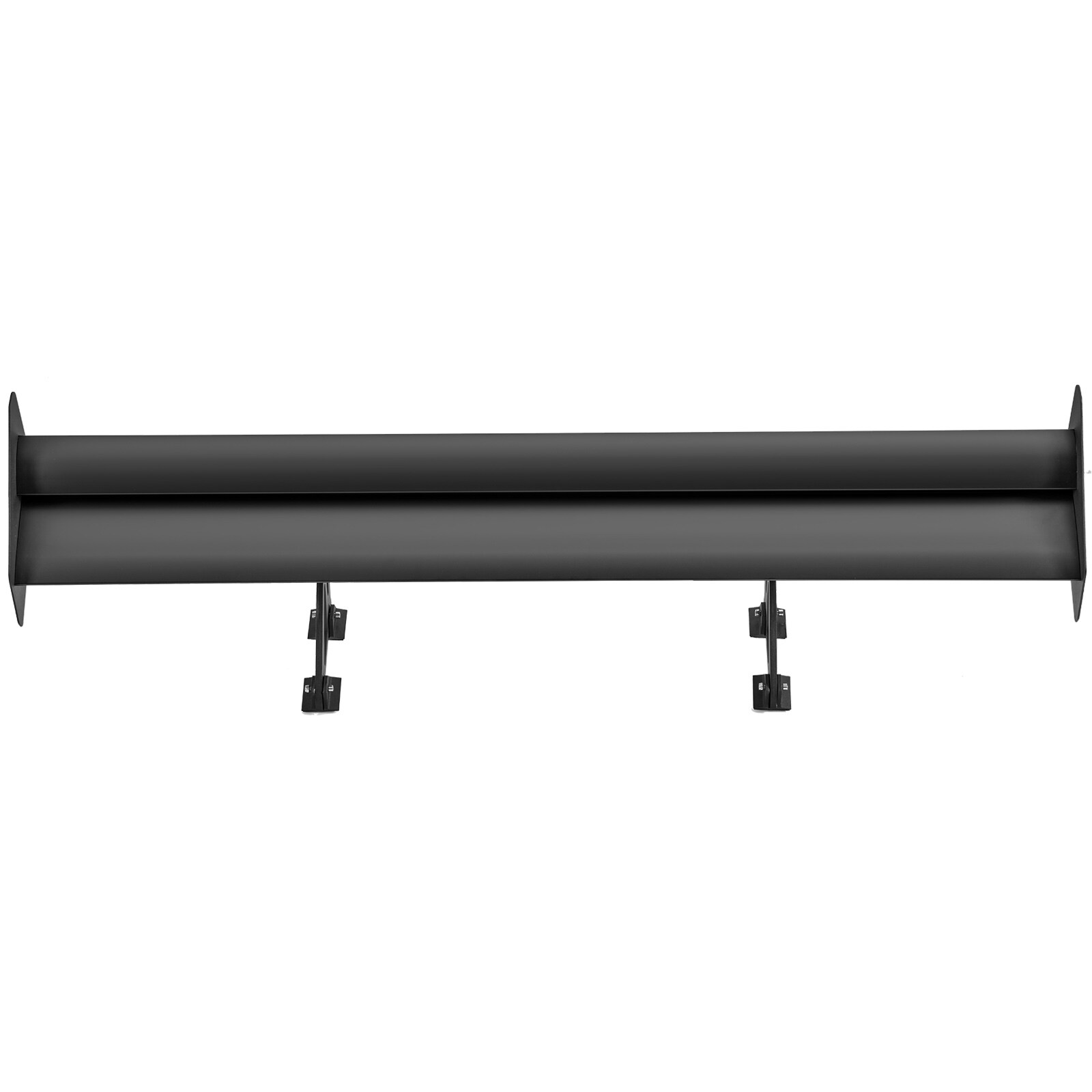 SVOPES SVOPESTYXWYLH06894V0 GT Wing Car Spoiler. 53.1 inch Universal. Dual-Level. Adjustable. Lightweight Aluminum. Rear Spoiler for Racing and Drift. Matte Black Finish