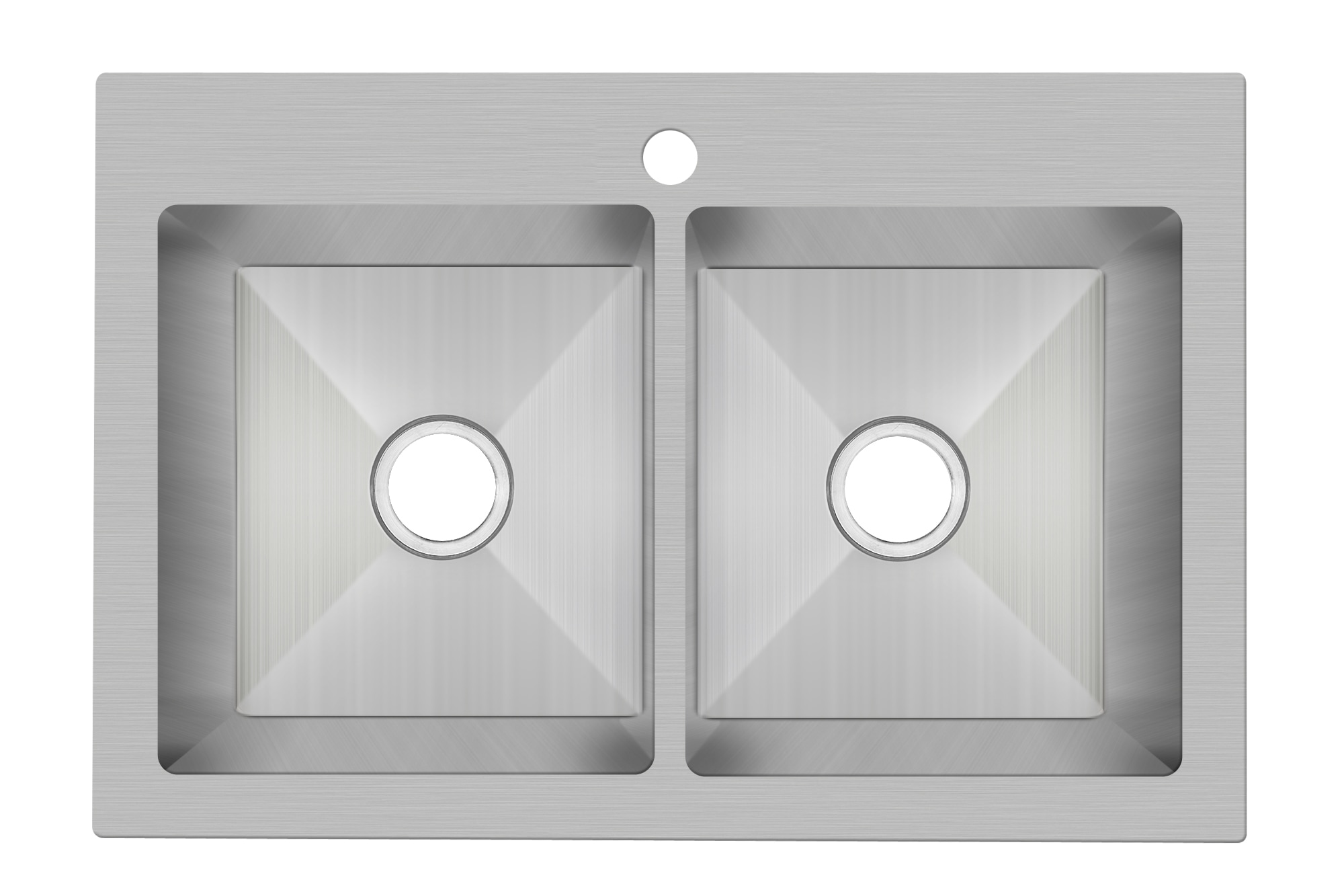 33'' Stainless Steel Double Bowl Drop-In Kitchen Sink