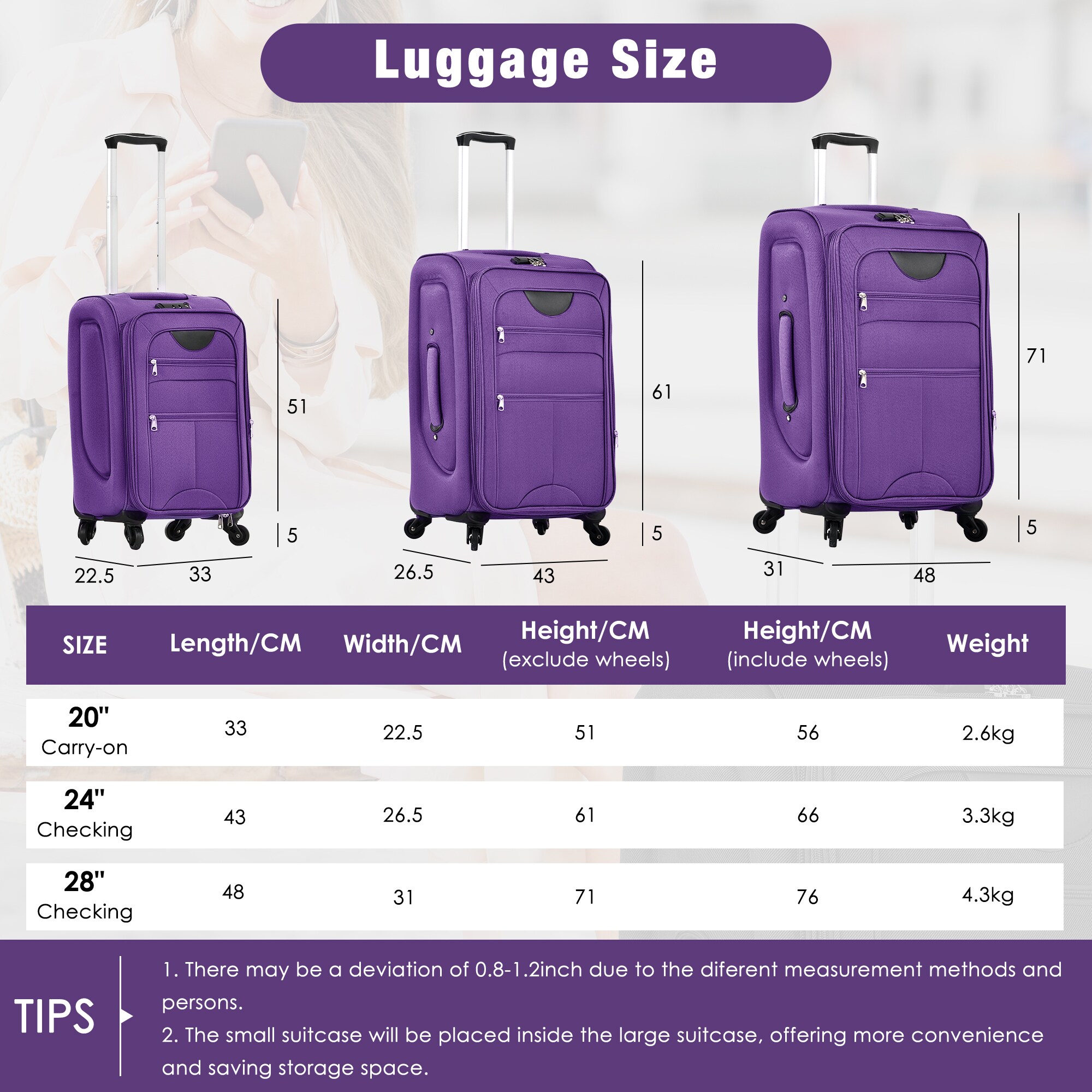 LOVMOR SF-H-N732P201004I Luggage-And-Luggage-Sets - View #4