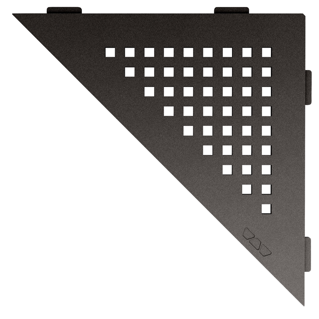 Schluter Systems SES1D3TSDA Shelf Triangular Corner Square Dk Anthracite