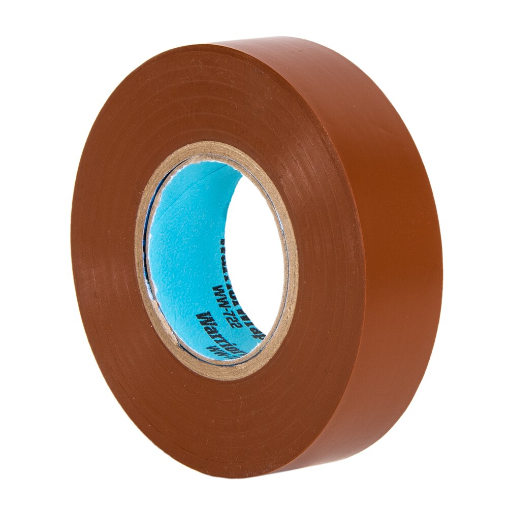 WarriorWrap 0.75-in x 66-ft Vinyl Electrical Tape Brown in the