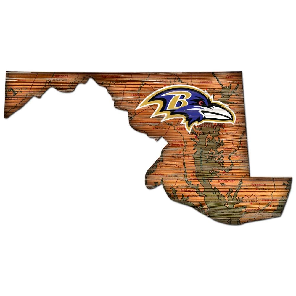 Fan Creations Baltimore Ravens 12-in H x 12-in W Sports Print in