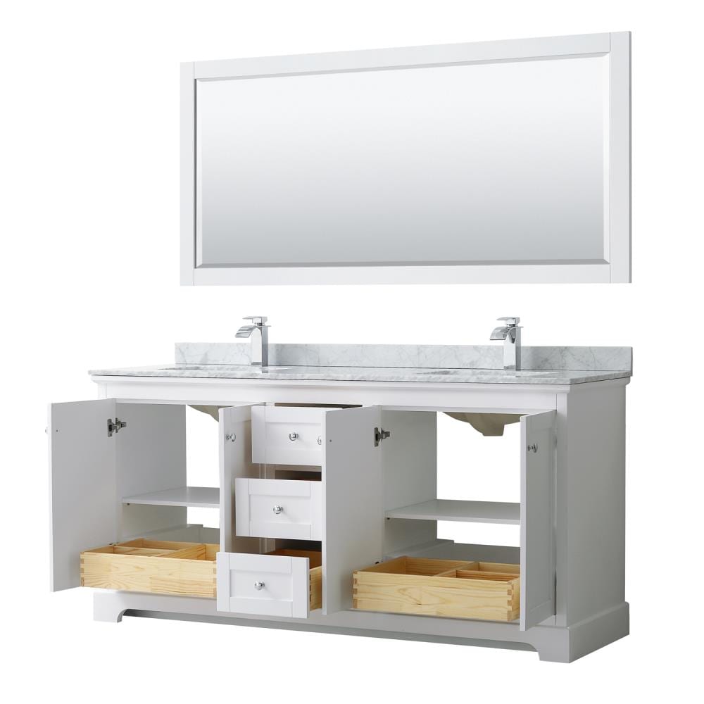 Wyndham Collection WCV232372DWHCMUNSM70 Bath-Vanity-Combo - View #3