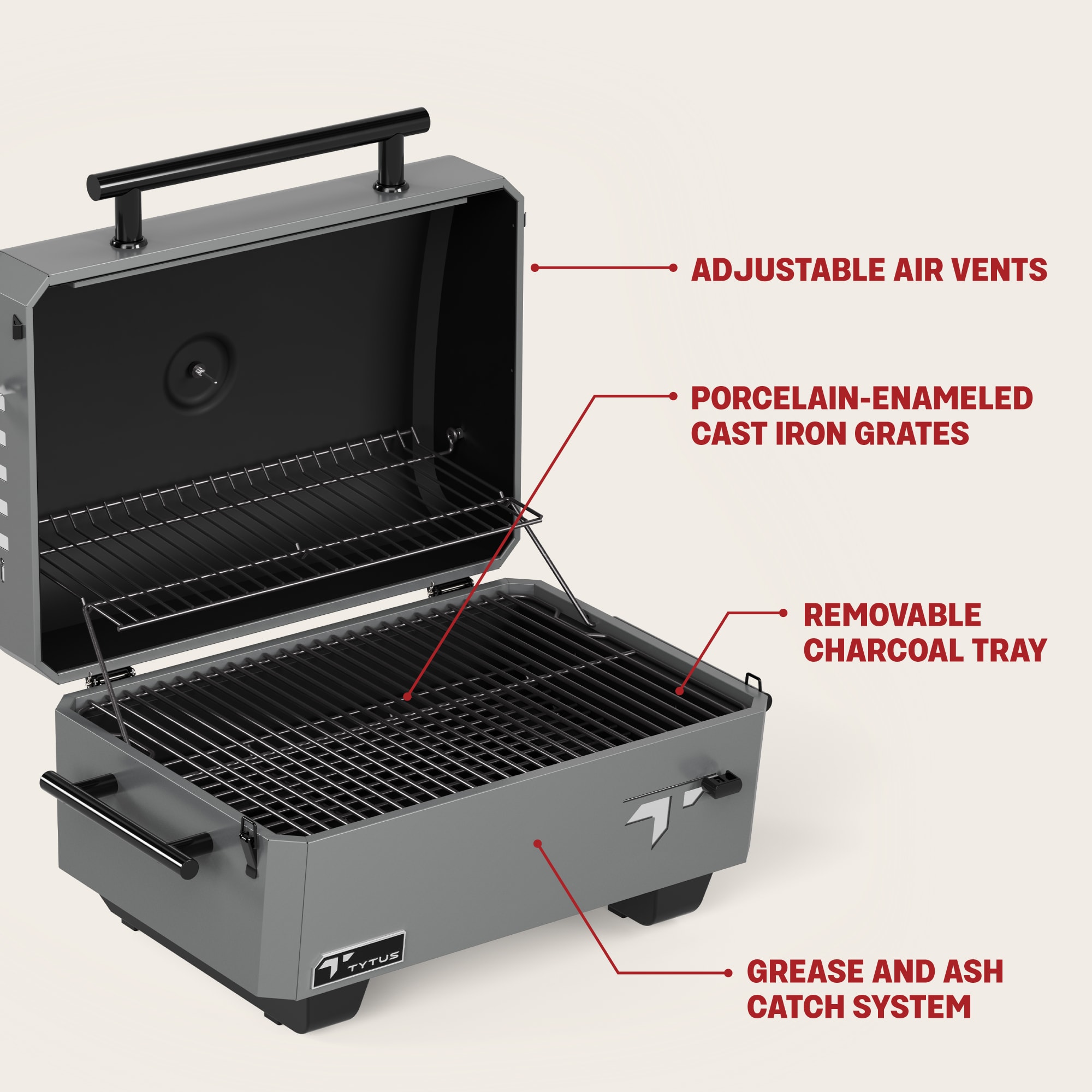 TYTUS TDT-GHS-CHAR Tabletop-Grills - View #6