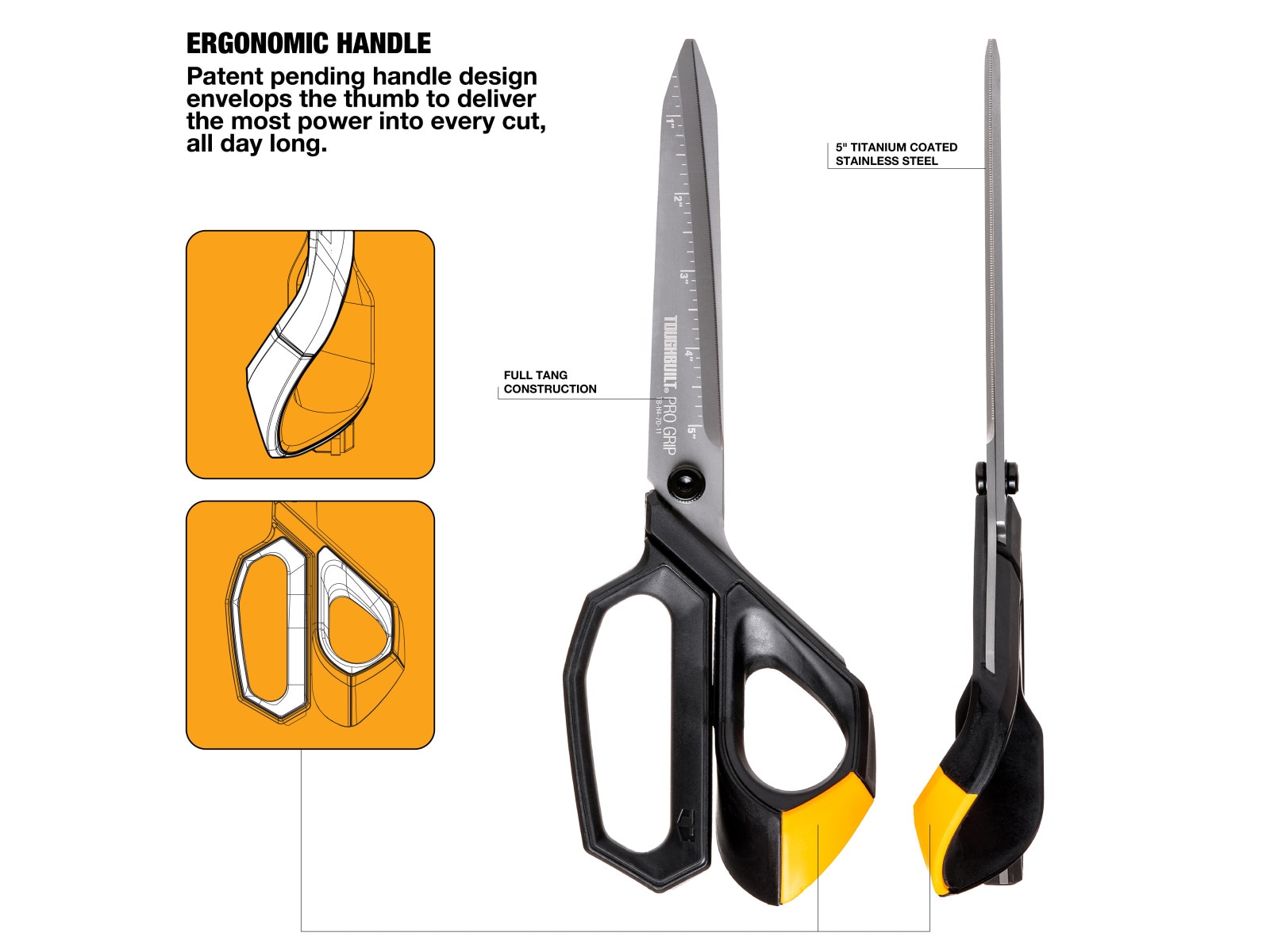 Heavy Duty Big Aluminum Plated Gray Scissors With Sharp Blades For Office :  Target