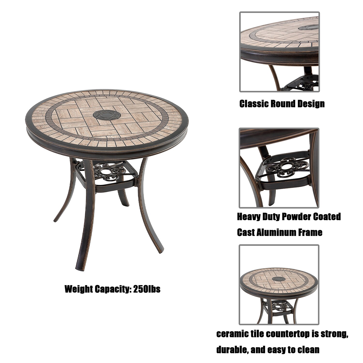Mondawe 21OD092046FF Patio-Tables - View #5