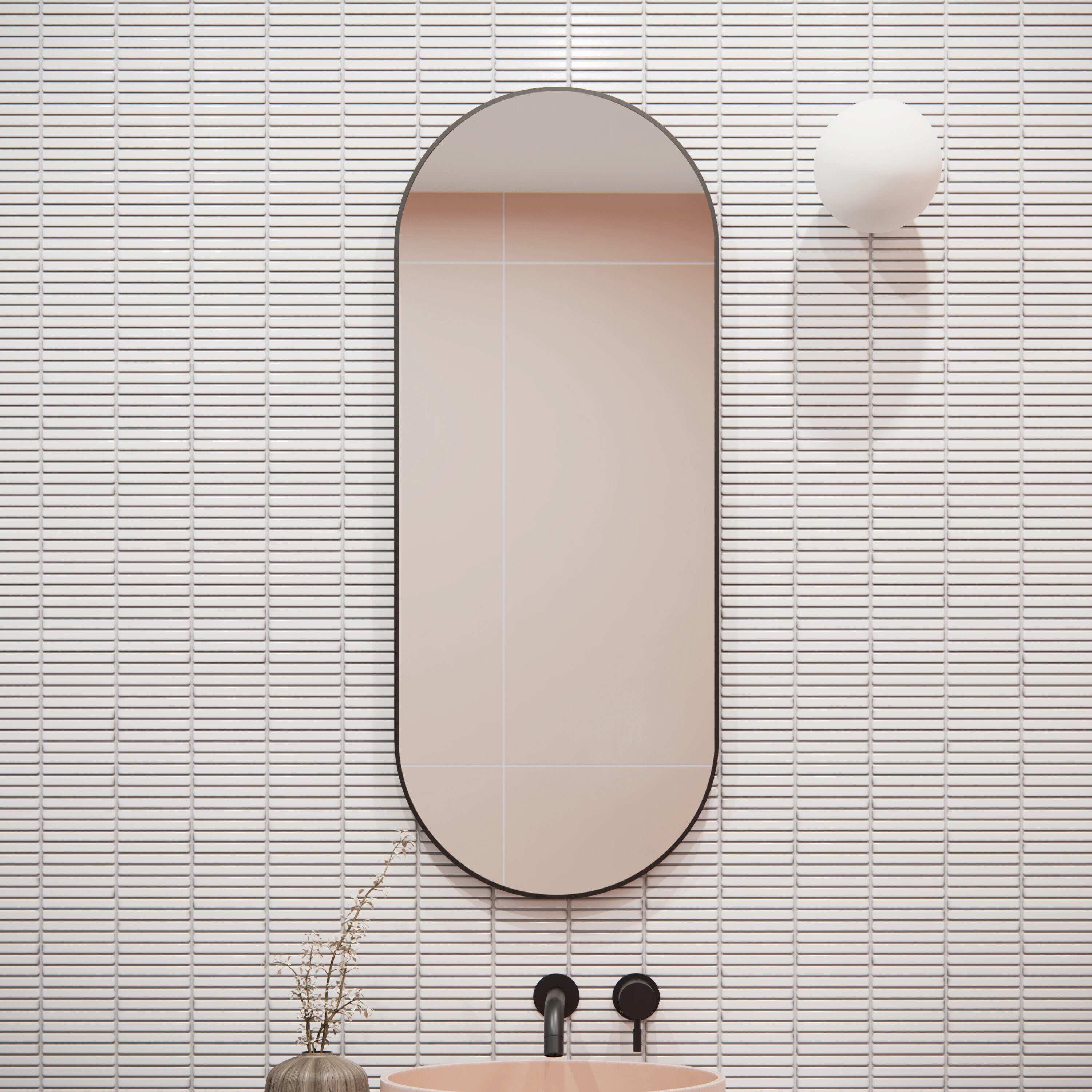 Glass Warehouse MF-PL-40X16-B Decor-Mirrors - View #2