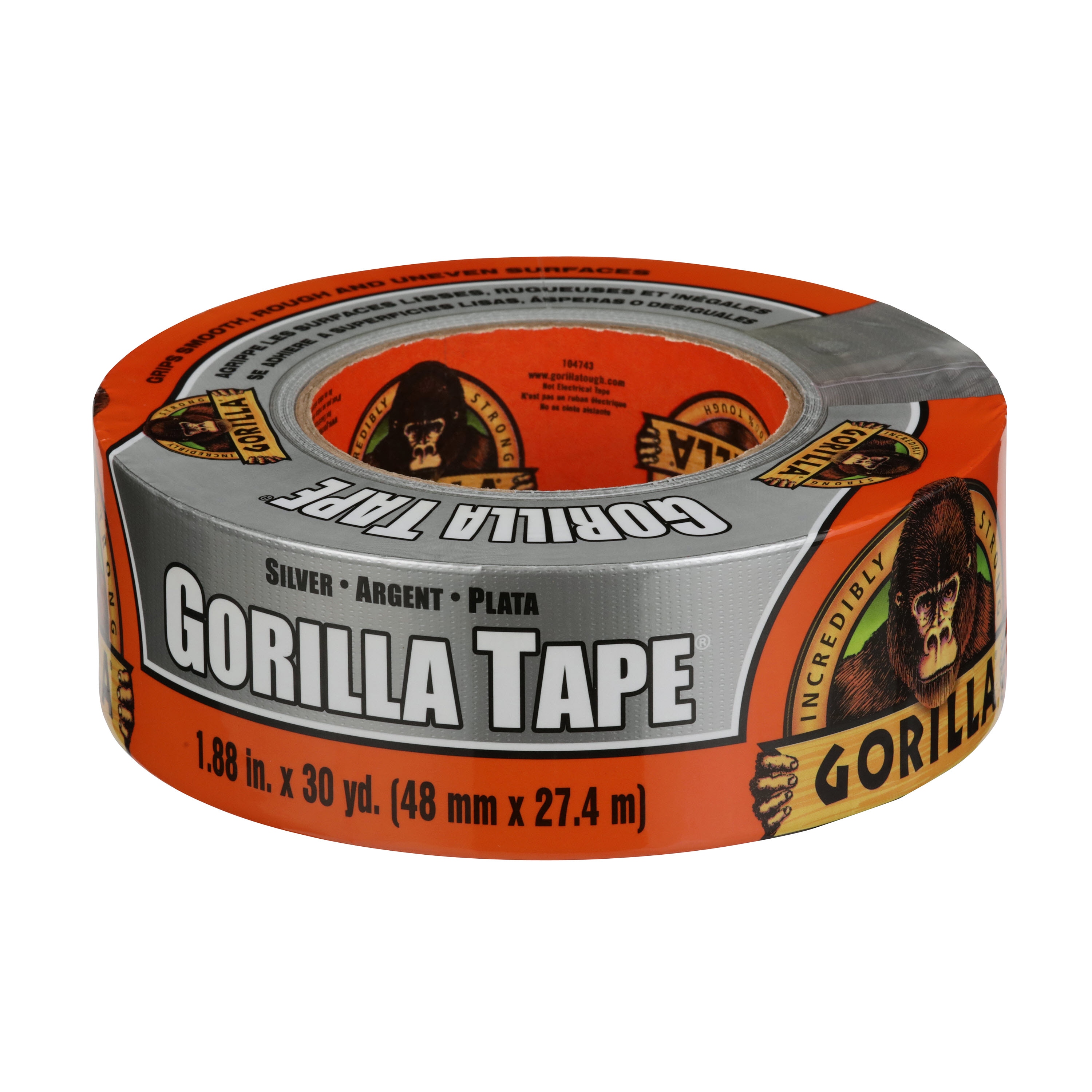 1-7/8 in. Wide Duct Tape, Indoor Silver General Purpose (60 yd.)