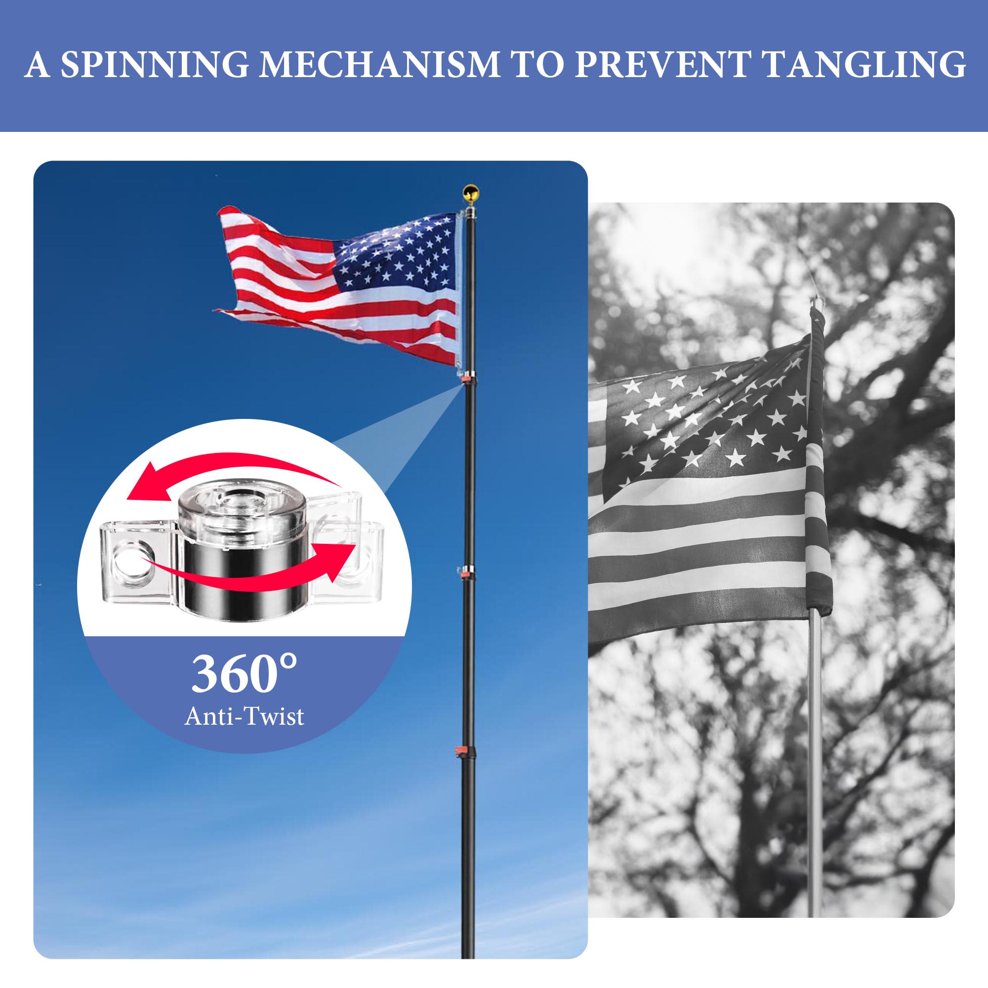 Yescom 22FLP001-20-F1-06-LO Flag-Poles - View #7