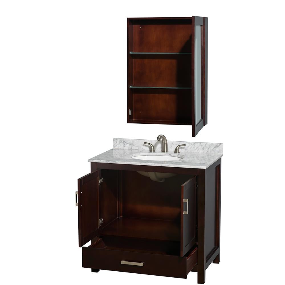 Wyndham Collection WCS141436SESCMUNOMED Bath-Vanity-Combo - View #2
