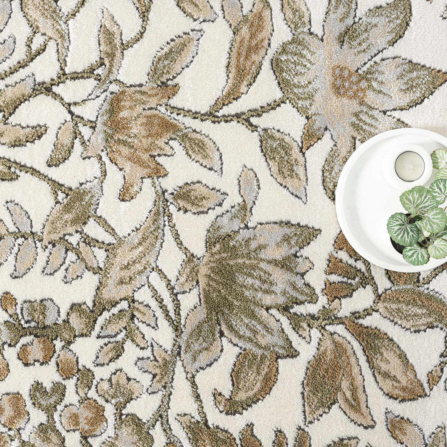 Abani Rugs Savoy 8 x 10 (ft) Loomed Polyester/Polypropylene Cream/Beige ...