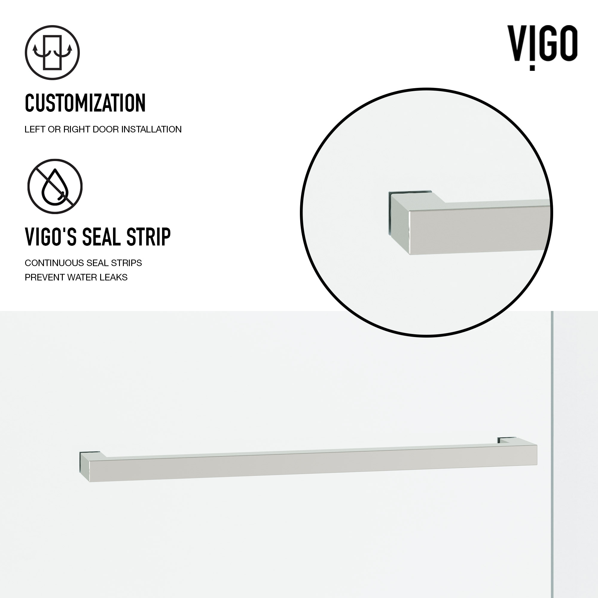 VIGO VG6023CHCL6076 Shower-Doors - View #10