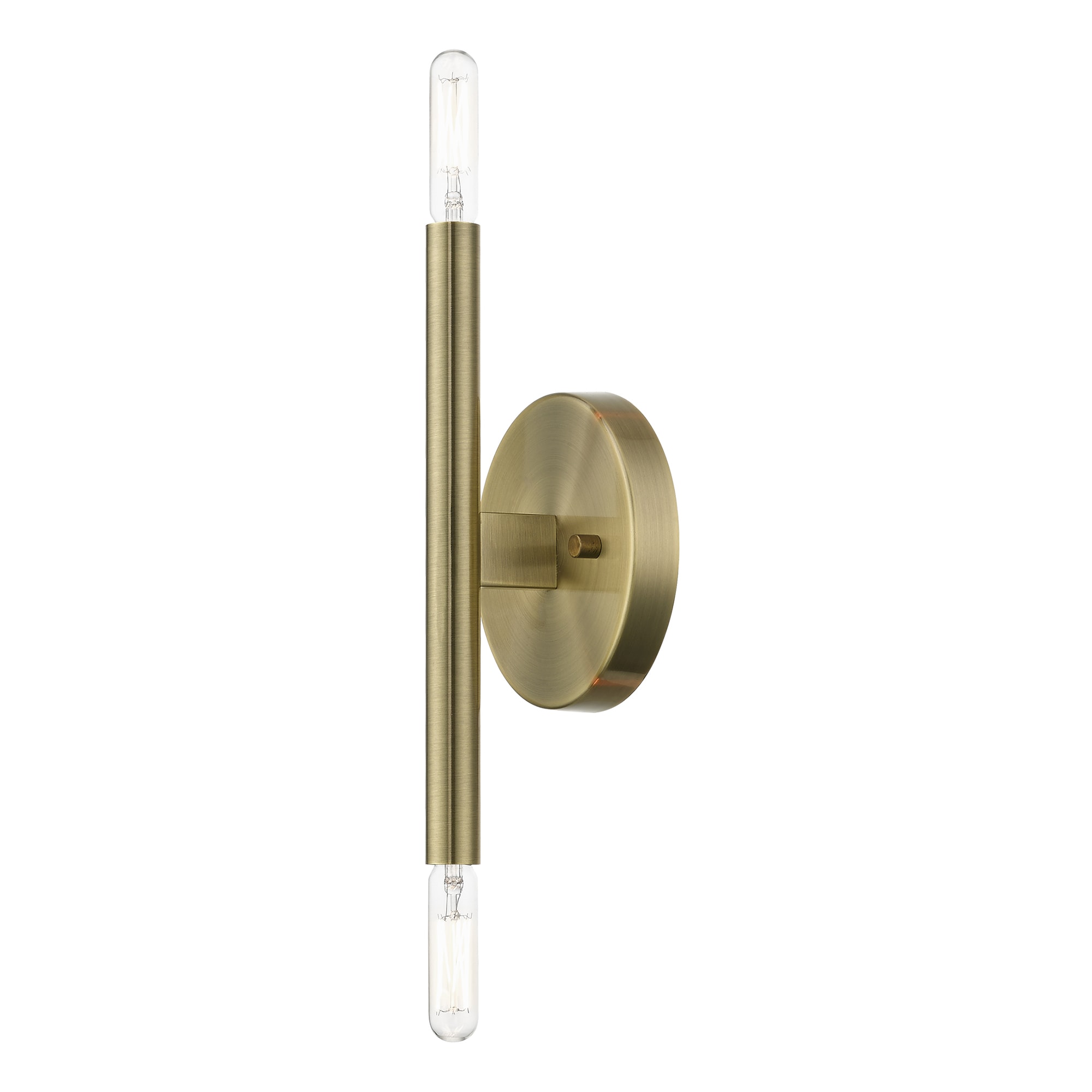 Copenhagen Elegance 2-Light Antique Brass Wall Sconce