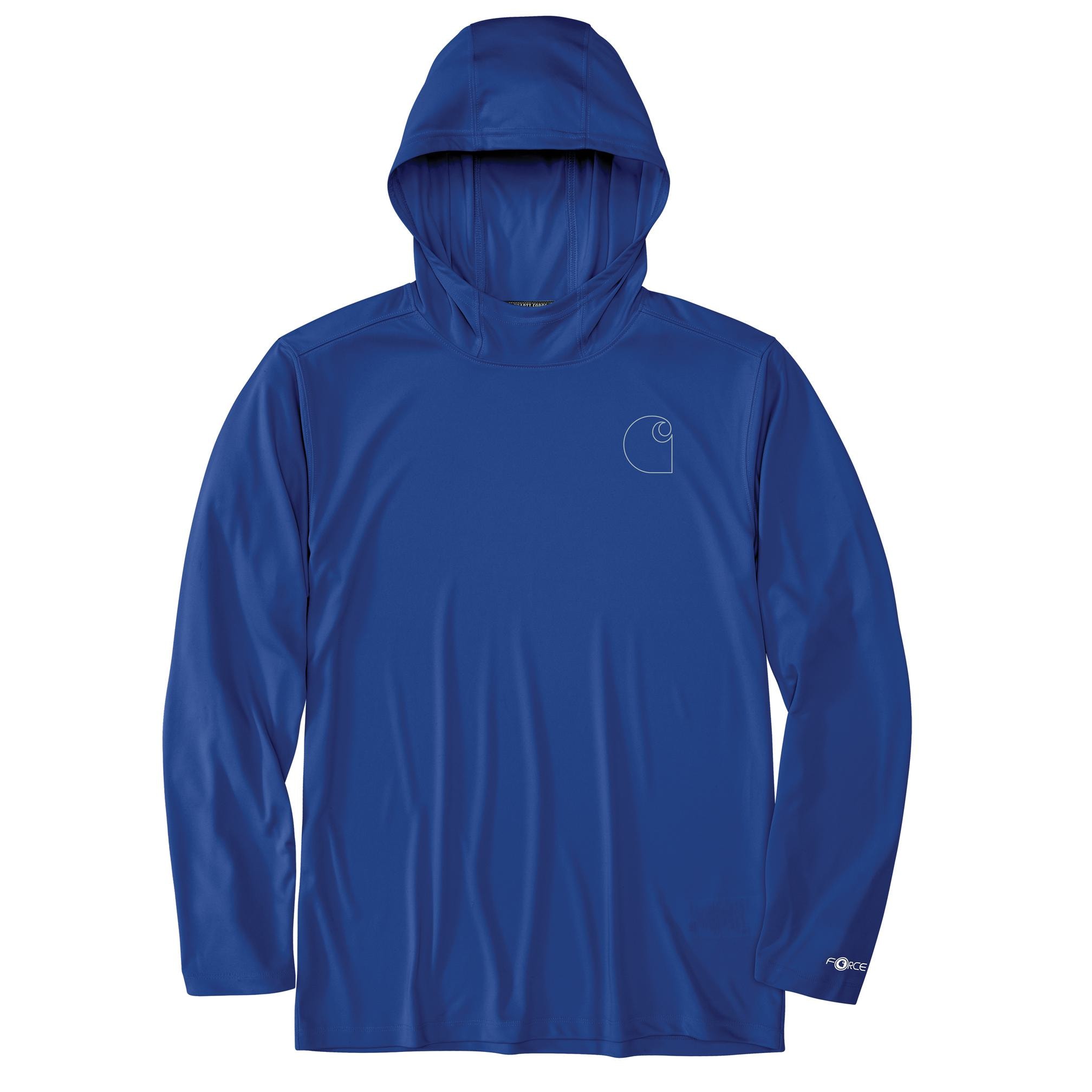 Carhartt - Force Sun Defender Men's Blue Light weight Jersey Long sleeve Graphic T-shirt ( L )