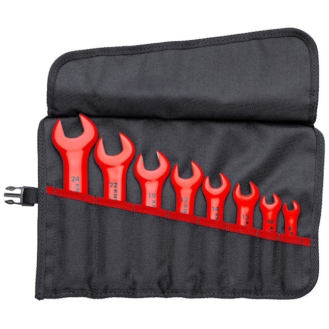 KNIPEX 8-Piece 1-1/16-in 8-Point Metric Standard Box Fan End Wrench Set KNIPEX 8-Piece 1-1/16-in 8-Point Metric Standard Box Fan End Wrench Set