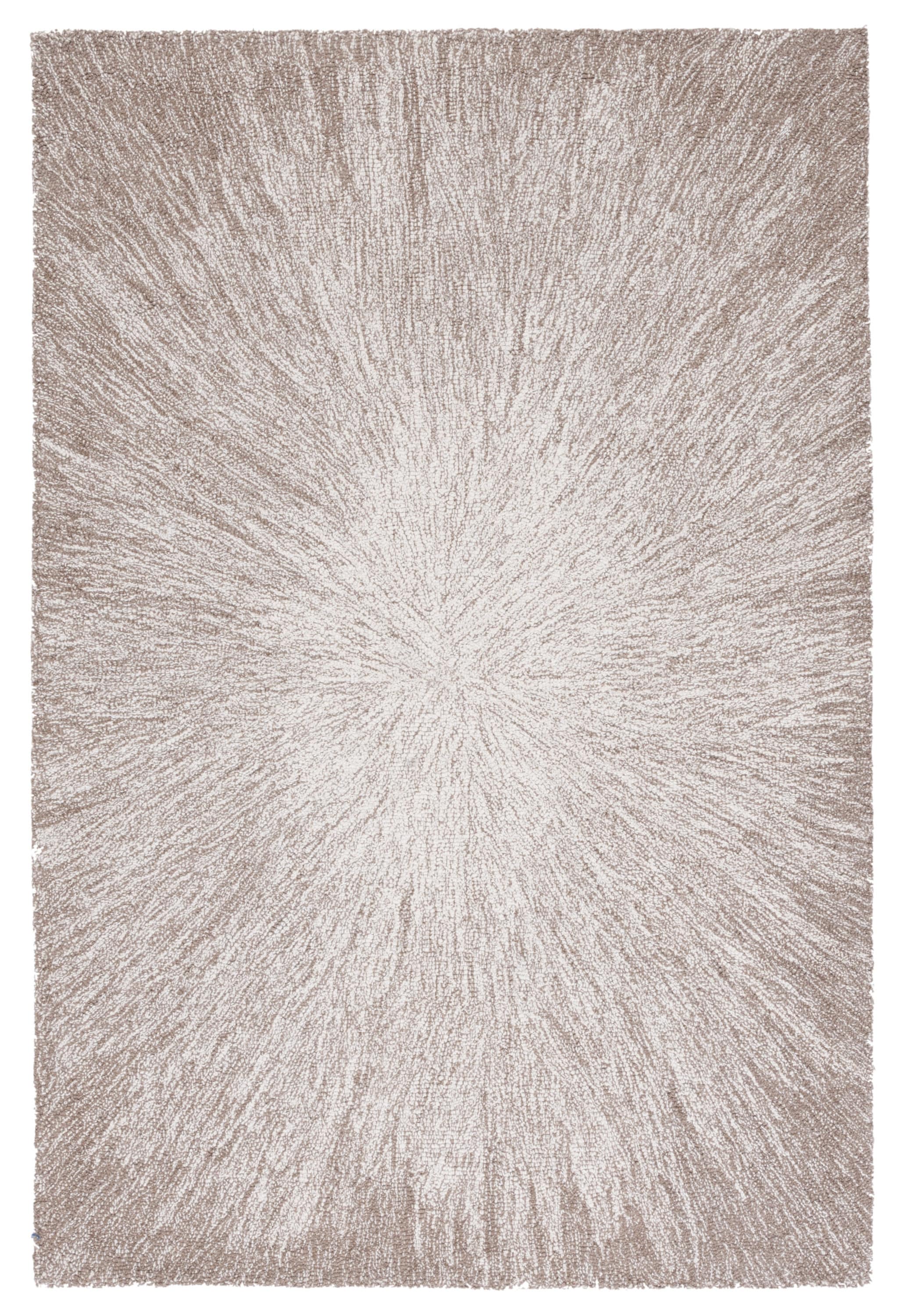 Safavieh MLP676E-4 Micro-Loop Ljupka 4 x 6 (ft) Tufted Wool Taupe Rectangular Indoor Abstract Bohemian/Eclectic Area rug