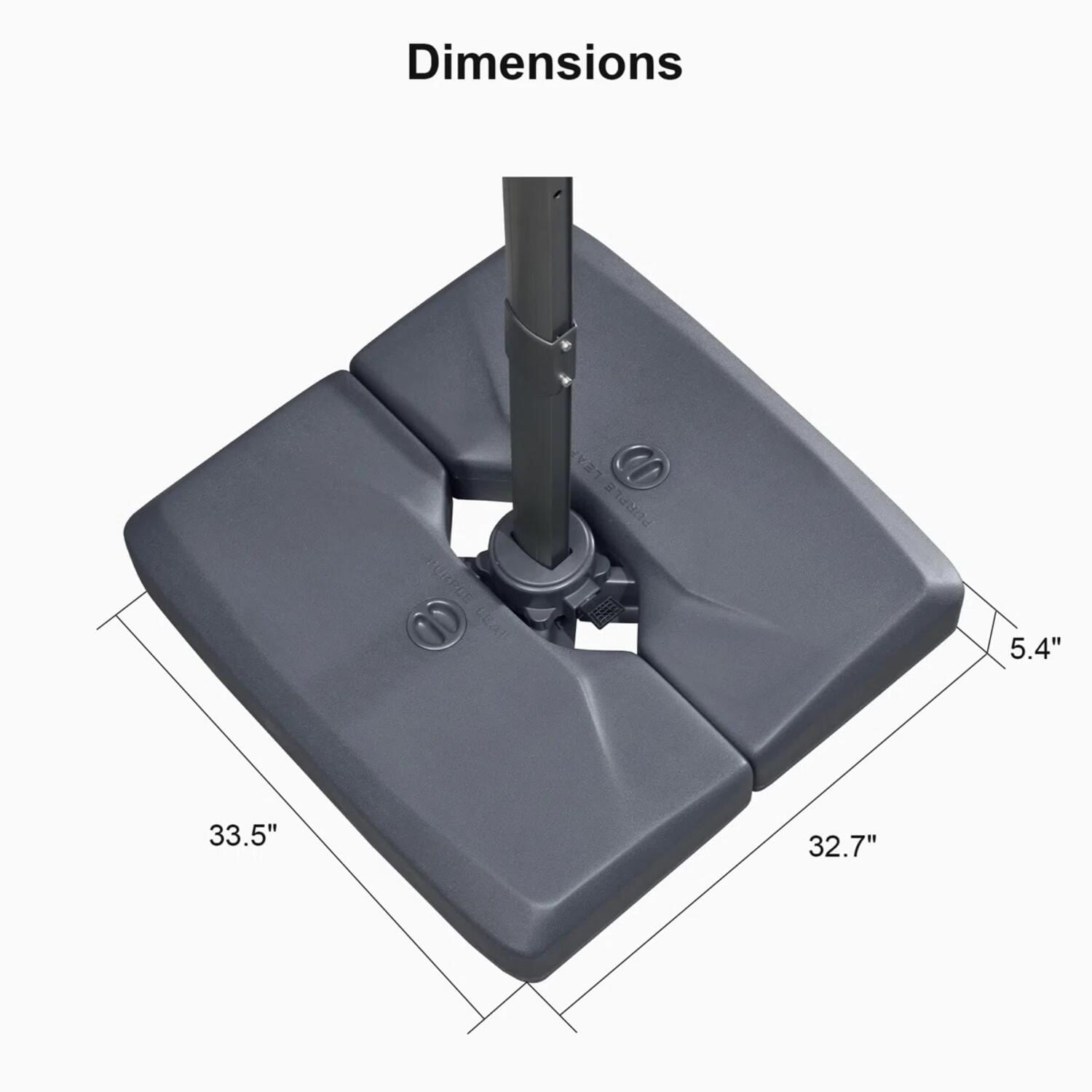 PURPLE LEAF LS05ALFGYBS-75 Umbrella-Bases - View #7