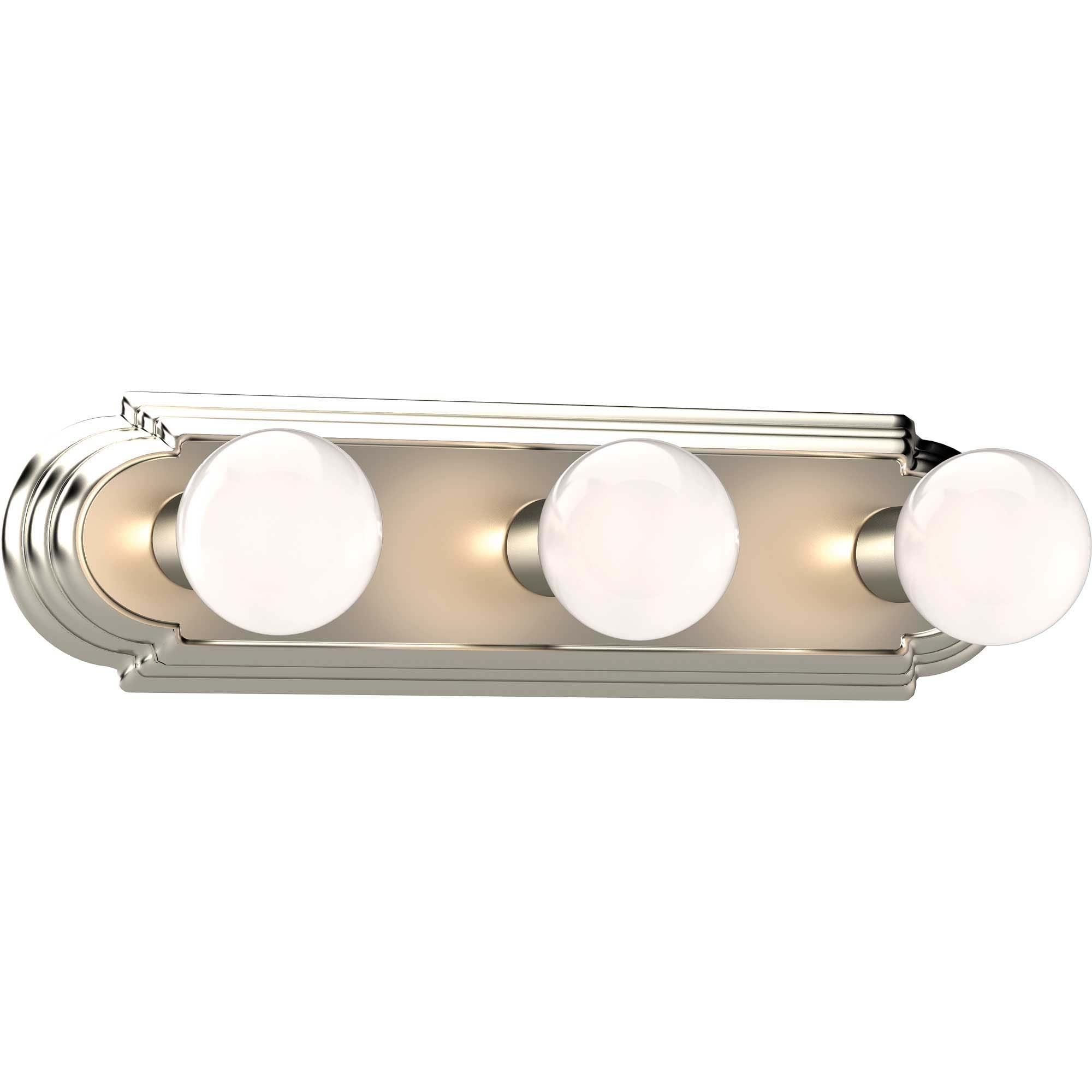 Brushed Nickel 18" Traditional Vanity Light Bar