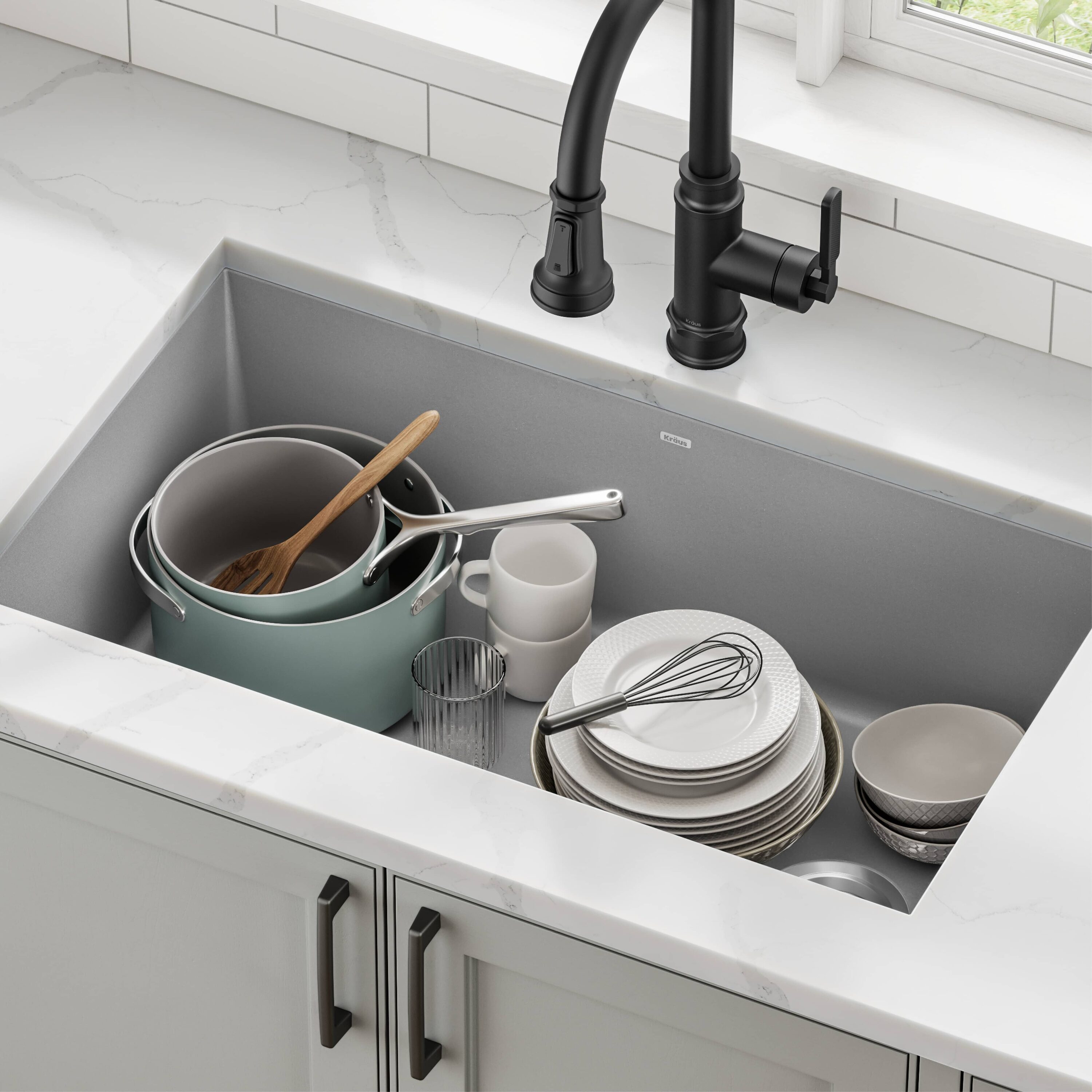 Kraus KGU-55GREY Kitchen-Sinks - View #13