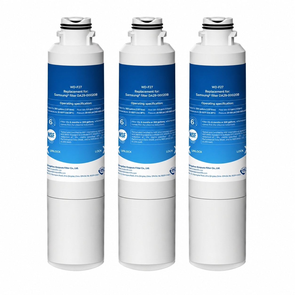 Anqtovp -  DA29 00020B Replacement for Samsung Water Filter HAF CIN EXP DA29 00020B HAF CIN DA29 ...