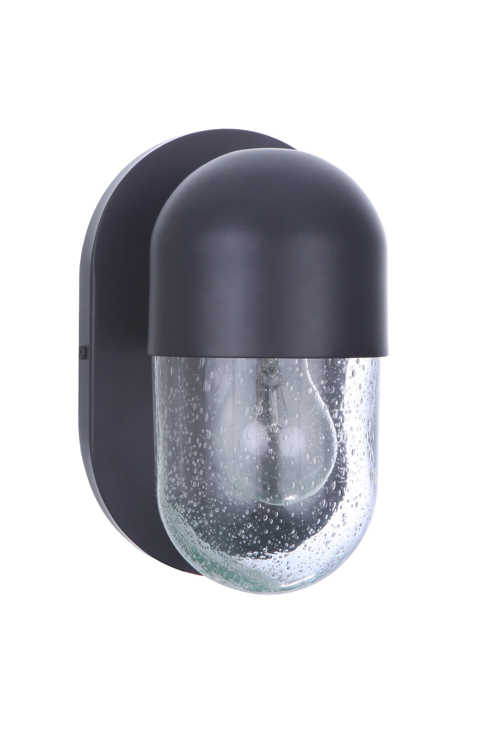 Craftmade 55001-FB Pill 5.25-in W 1 -Light Matte Black Wall Sconce