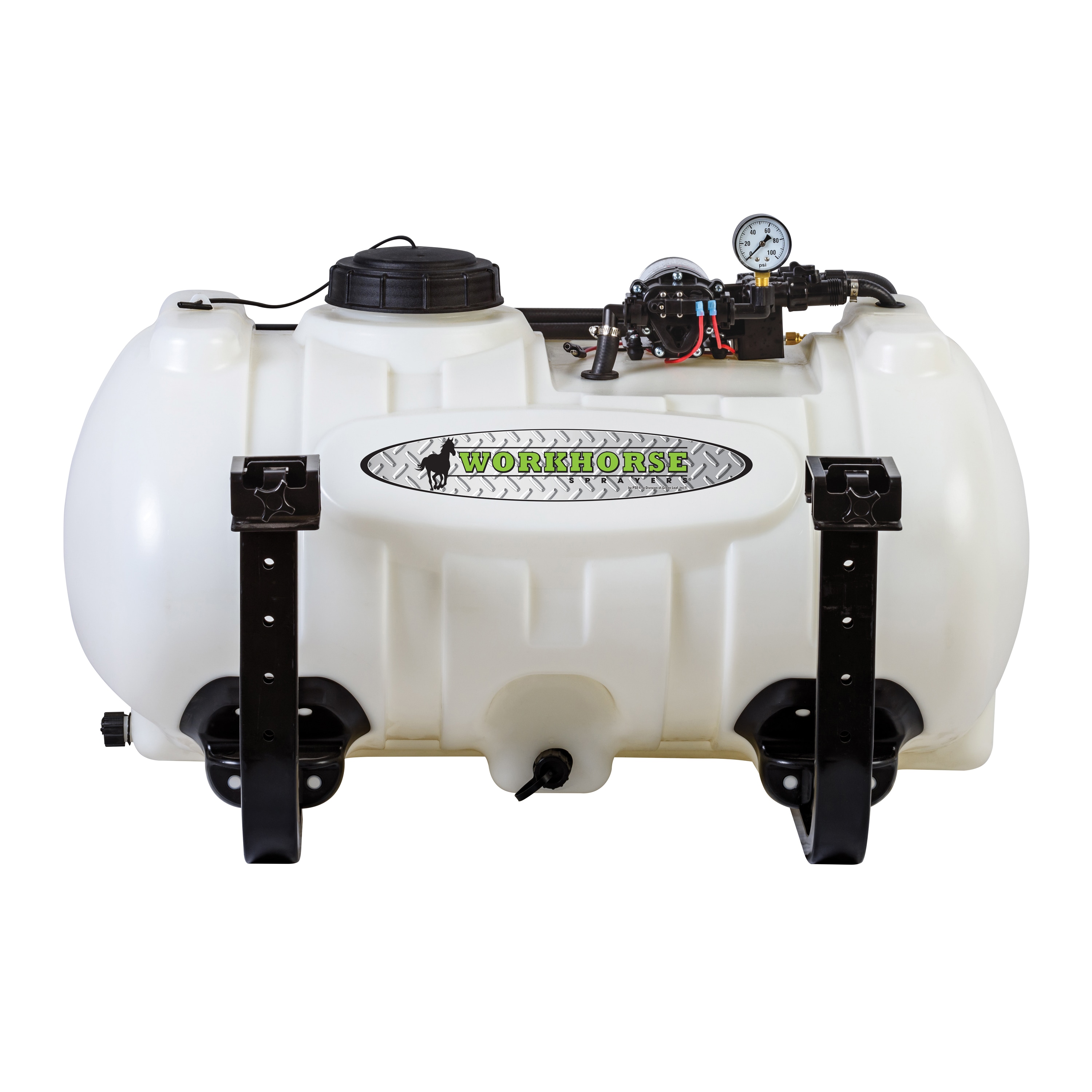 Workhorse Sprayers G23-UTV42 40-Gallon 12-volt Rubber Hose Tank Sprayer with Adjustable Spray