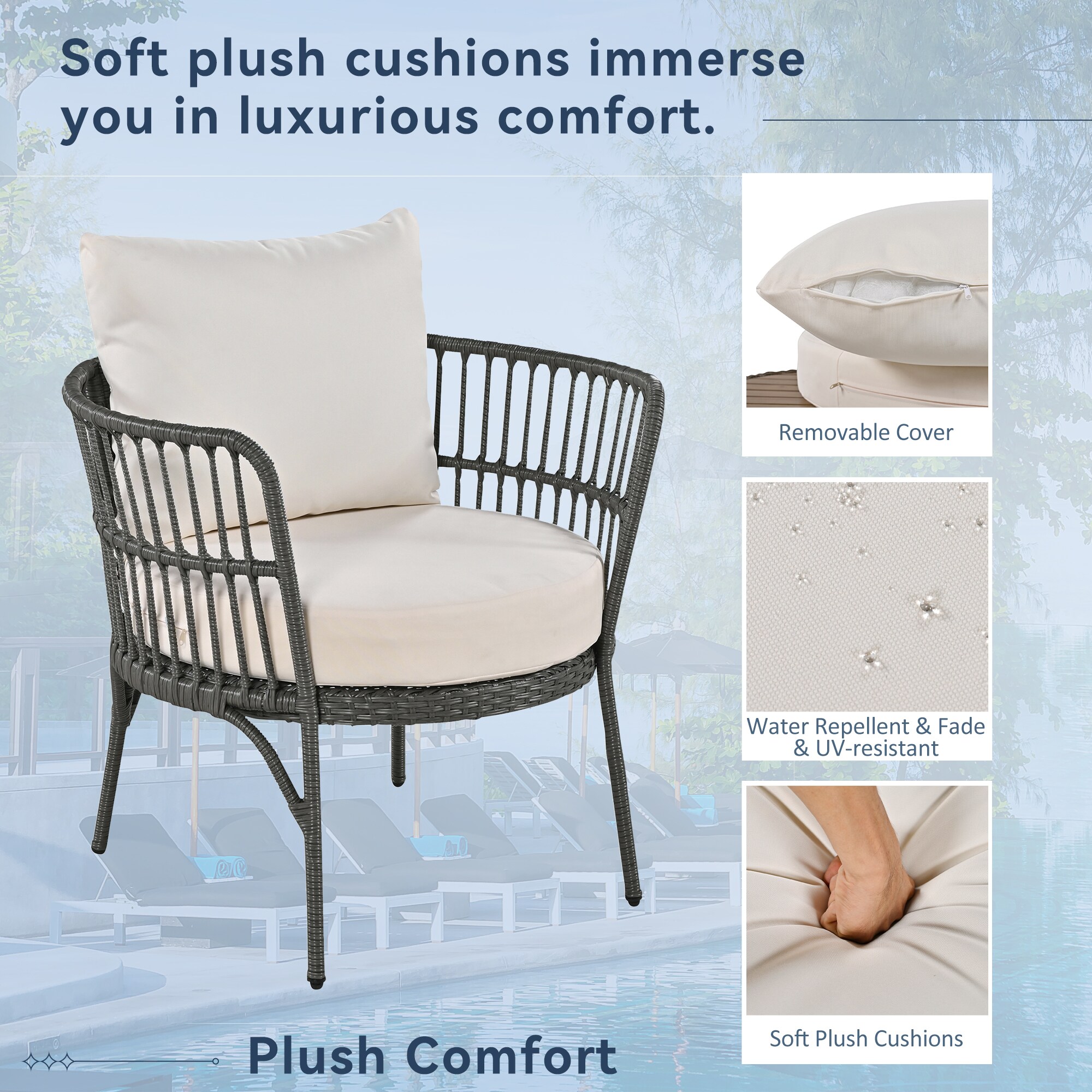 JIMSMAISON BOTRPCS03GR Patio-Conversation-Sets - View #5