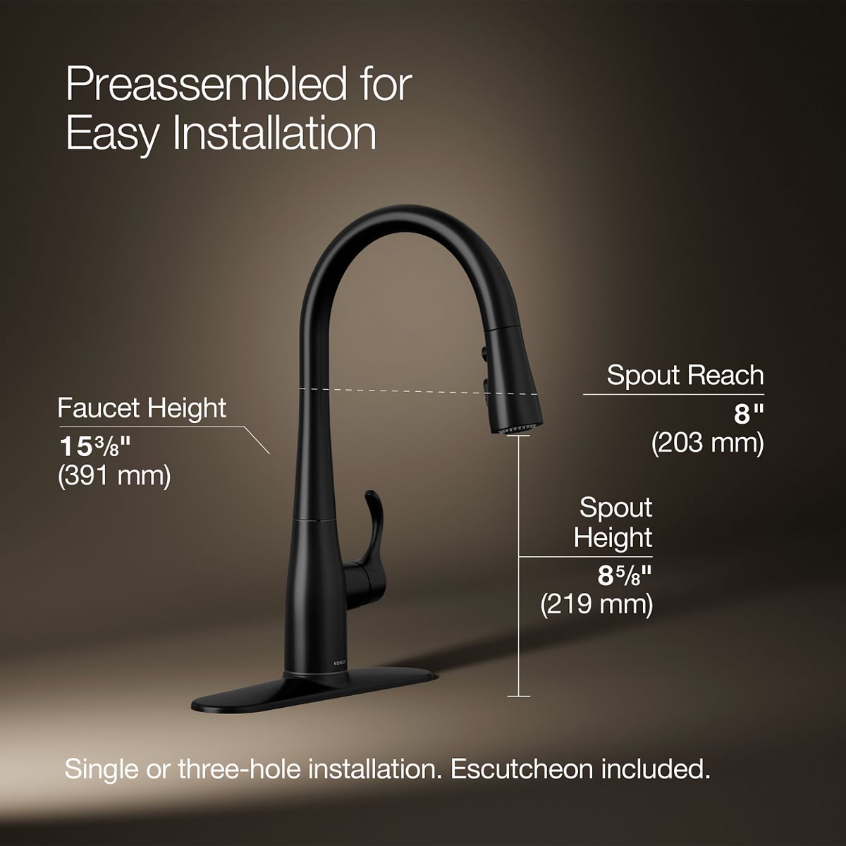 KOHLER 597-BL Kitchen-Faucets - View #3